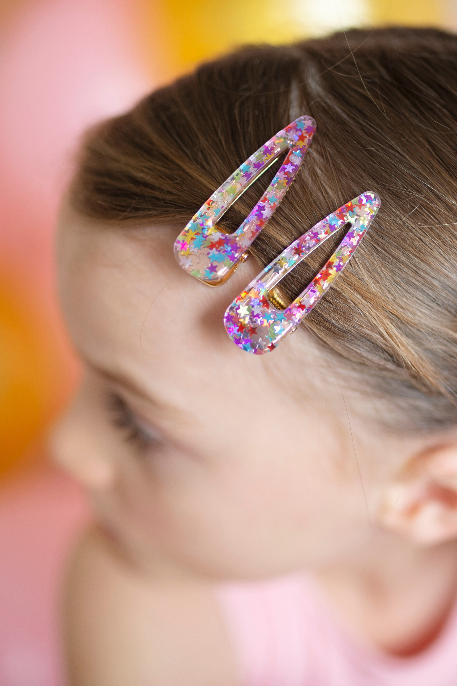 Boutique Gel Sparkle Hairclip Set (2 pcs), 2 styles assorted