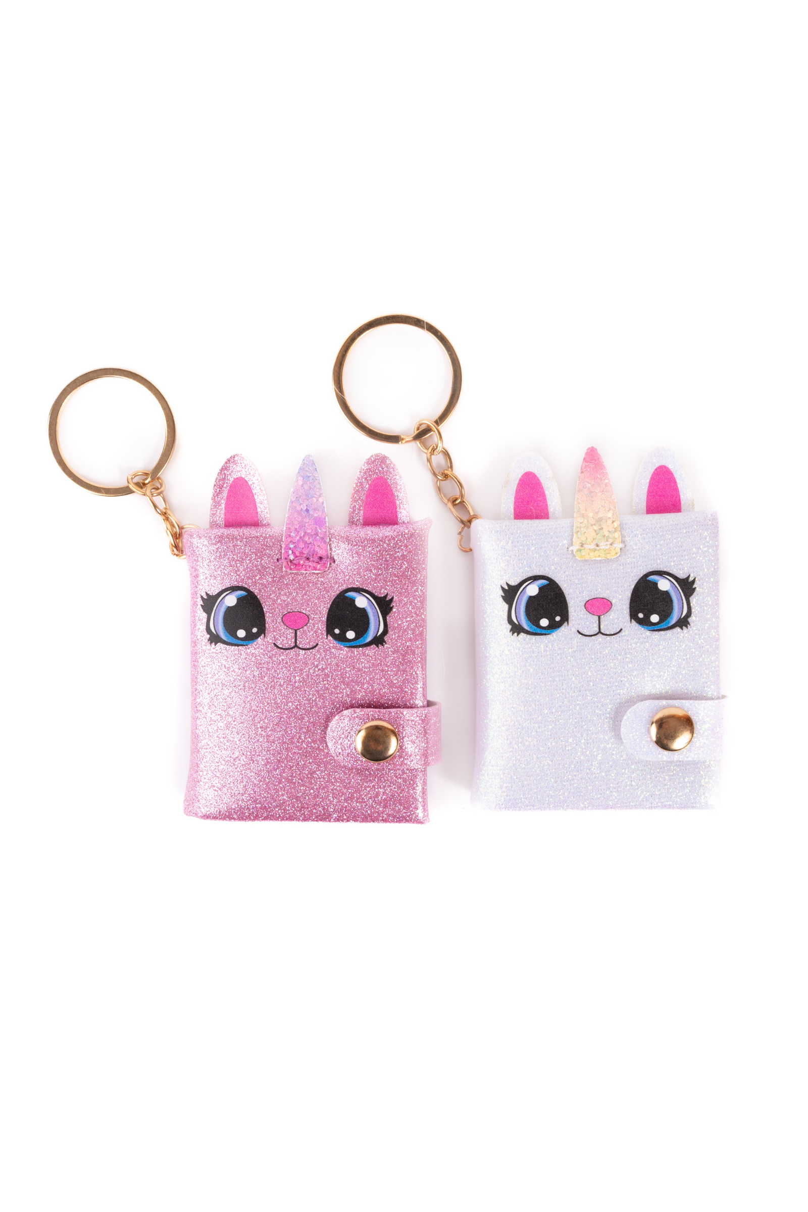 Mini Sparkly Friends Keychain Journal, Caticorn, 2 styles assorted
