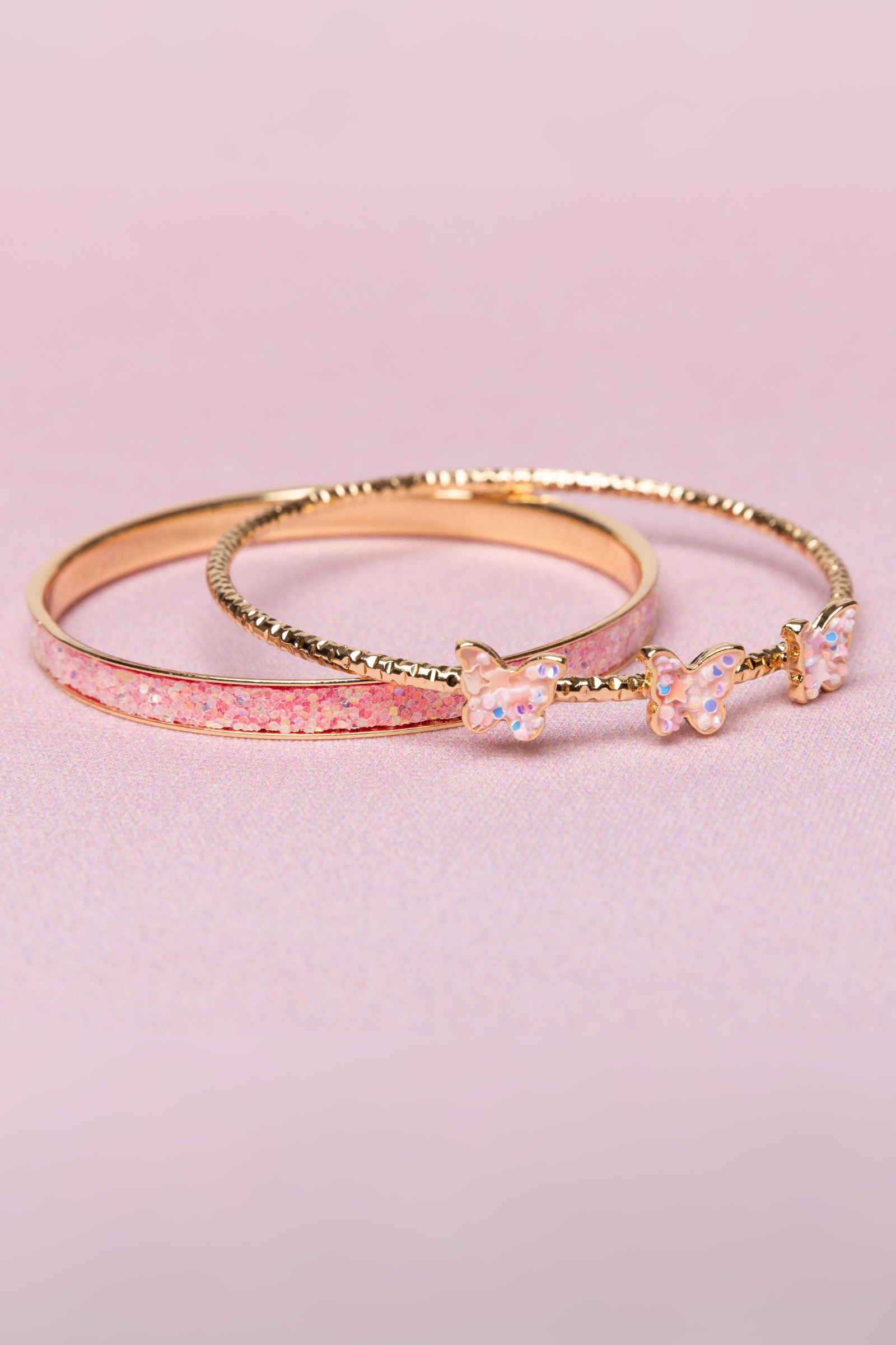 Boutique Chic Butterfly Bangle Set (2 pcs)