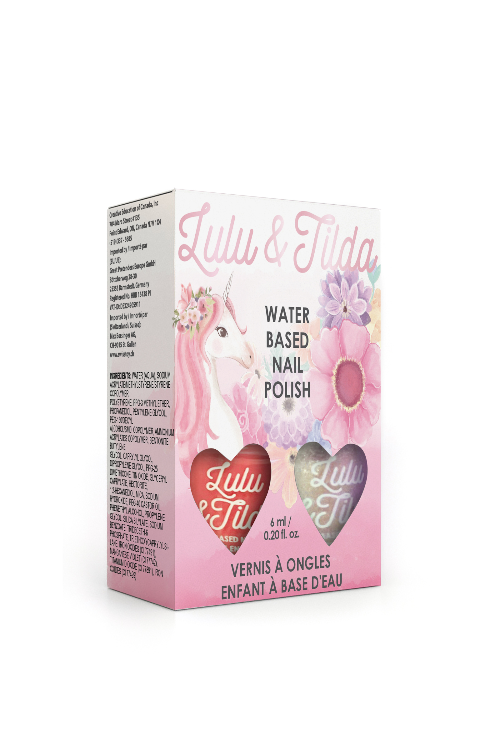 Somewhere Over the Unicorn Set (2 pcs), Washable Nail Polish