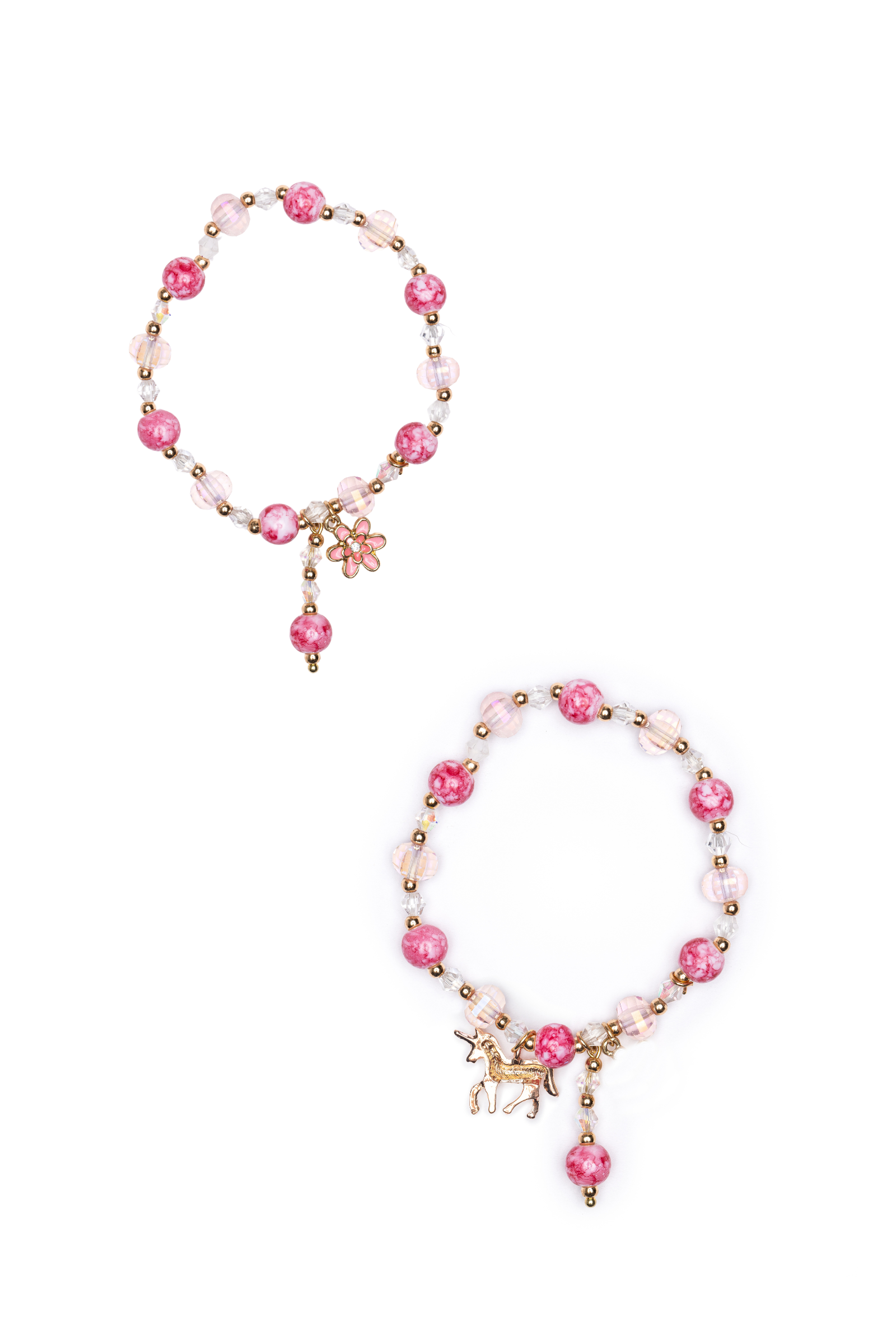 Boutique Pink Crystal Bracelet, 2 styles assorted