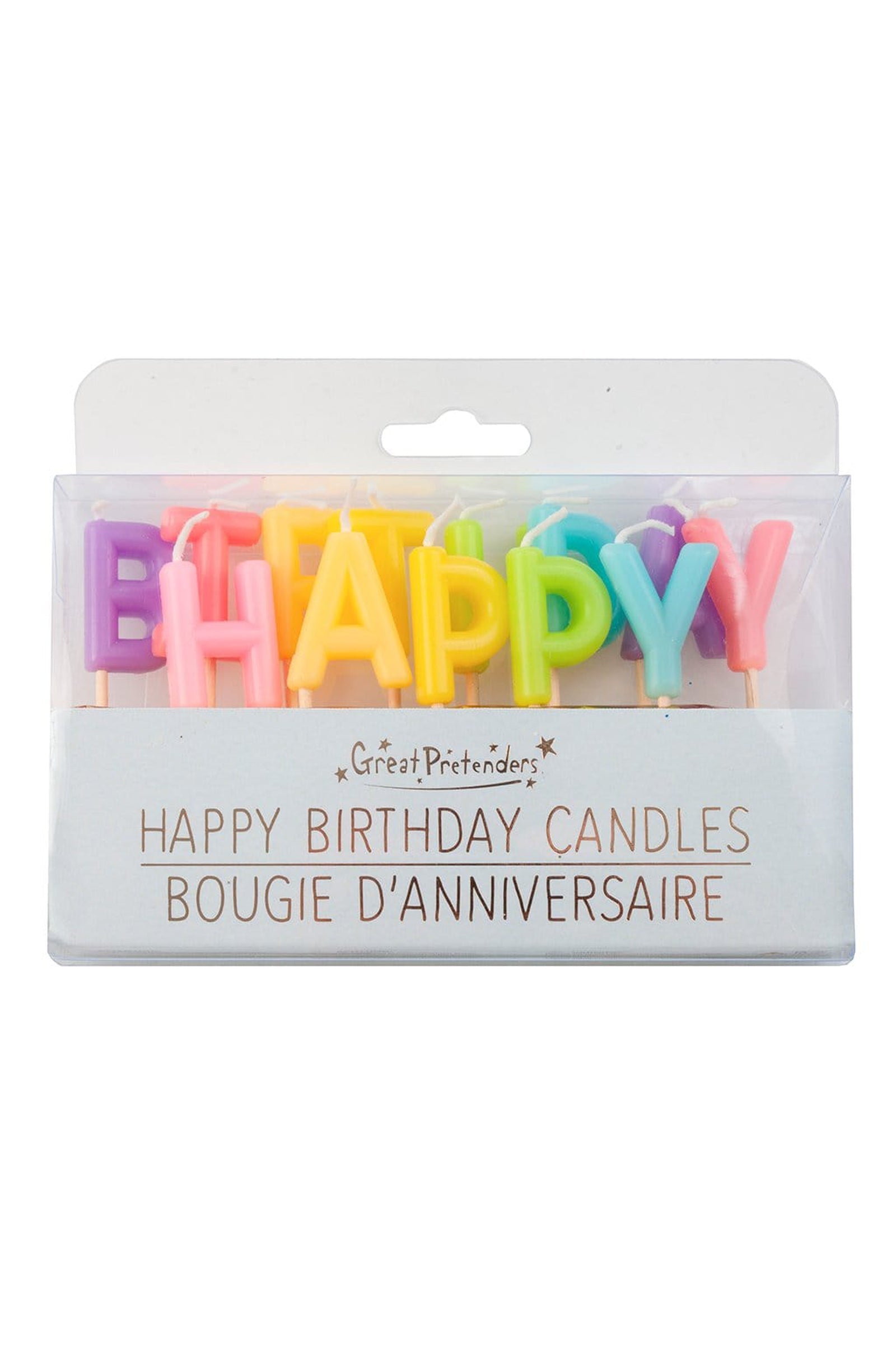 Candle Set - Happy Birthday, Rainbow (13 pcs)