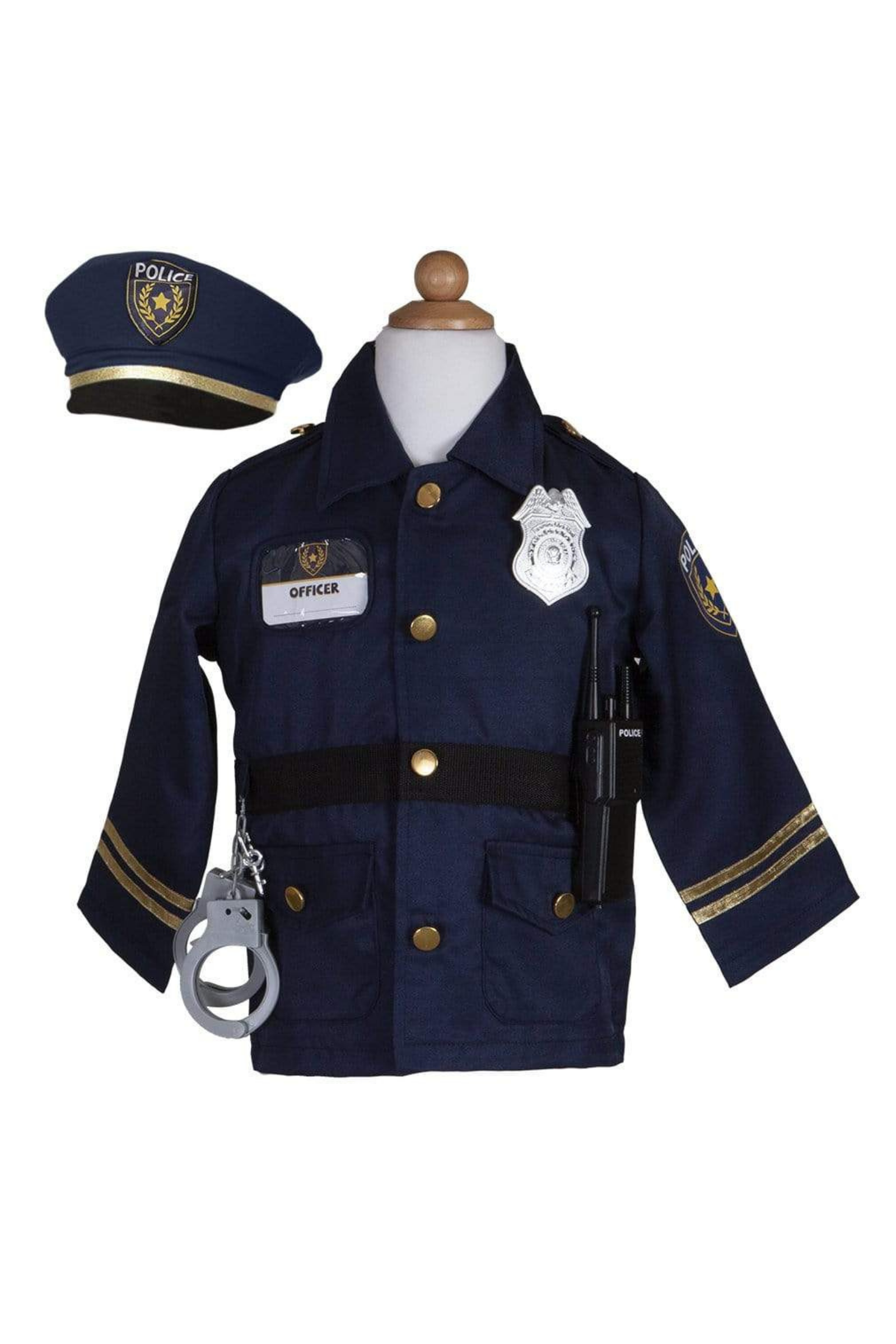 Police Officer Jacket with Hat & Accessory Set (5 pcs)