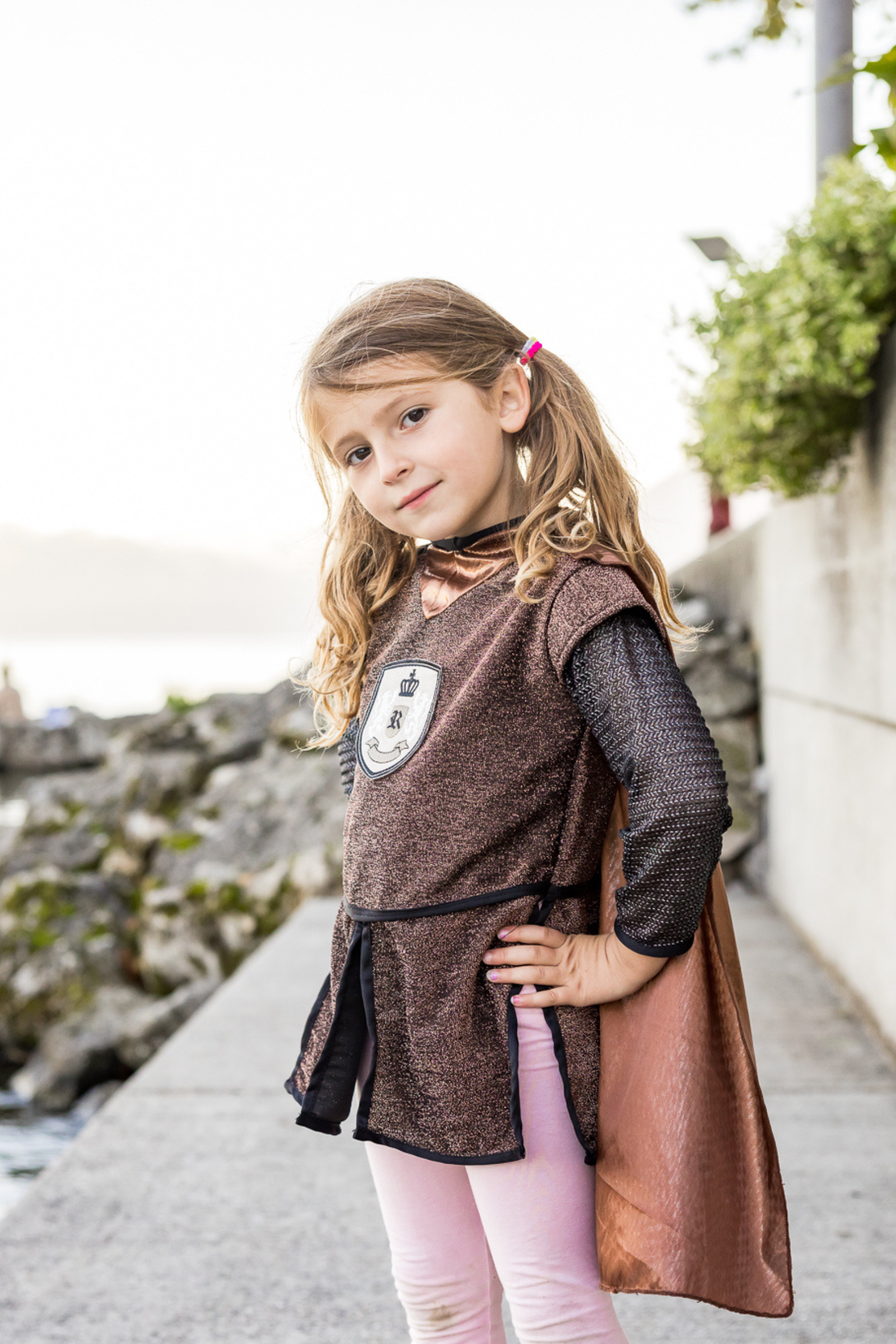 Brilliant Copper Knight Cape Tunic