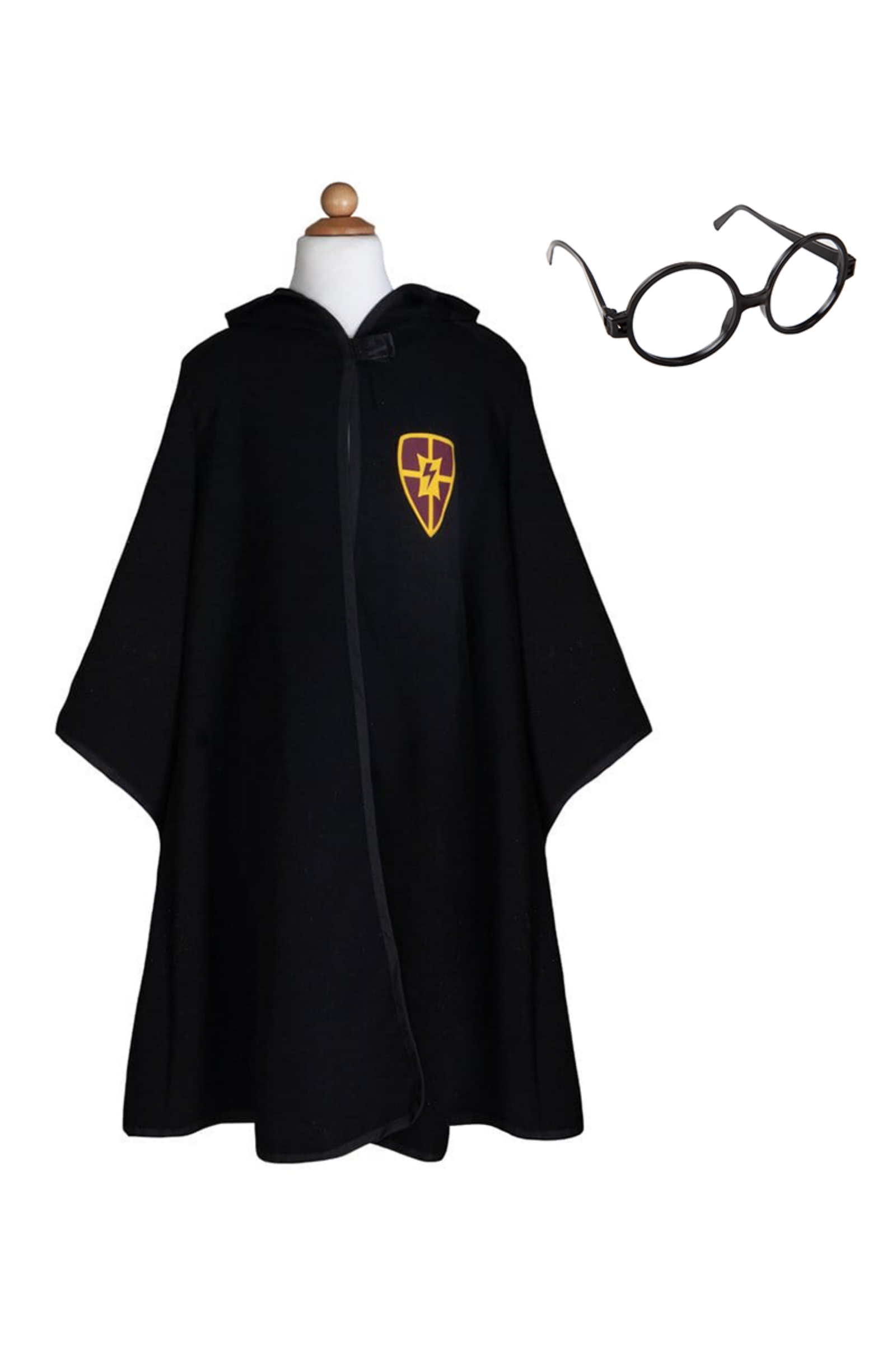 Wizard Cloak with Glasses, Black