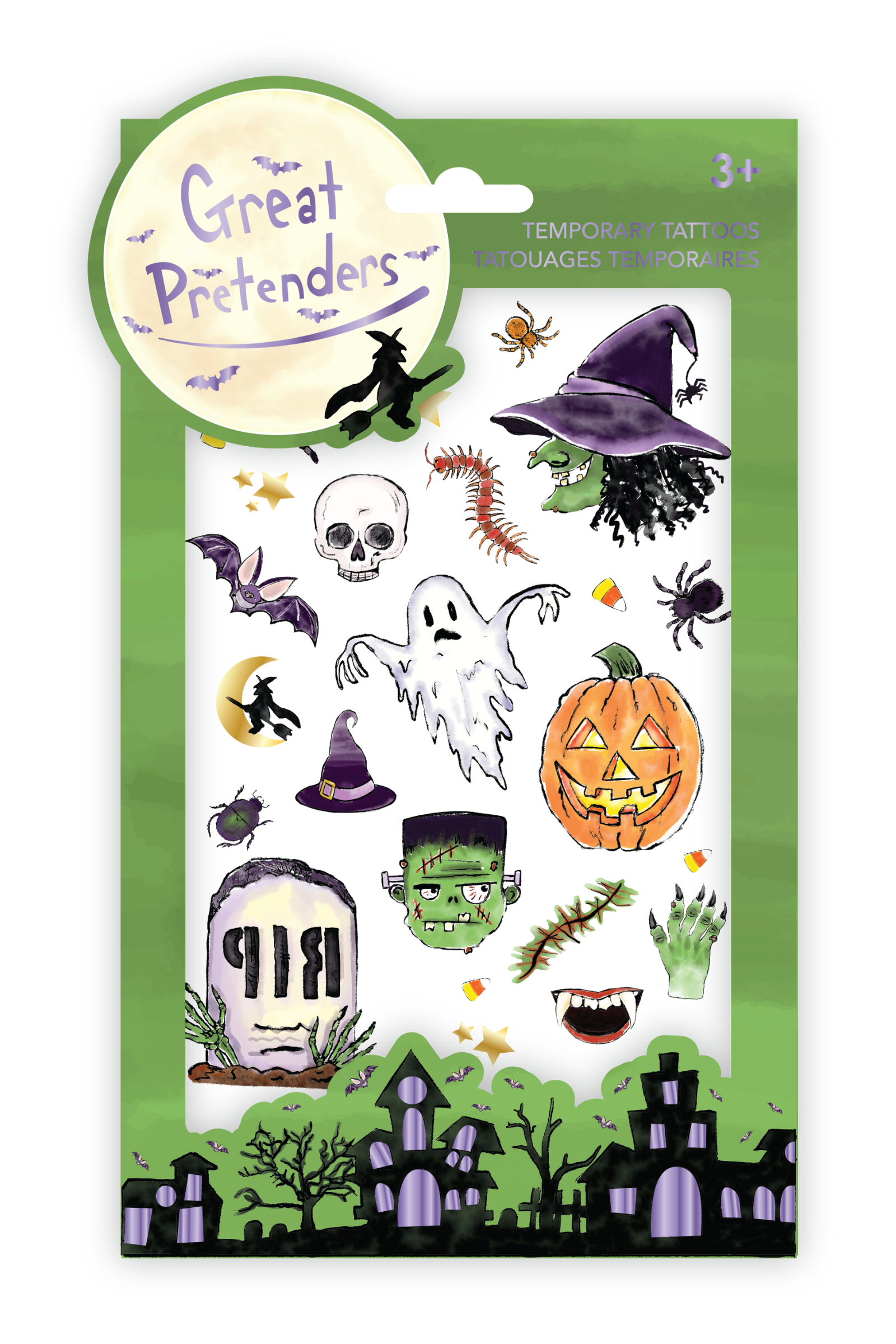 Halloween Tattoo Sheet (24 pcs)