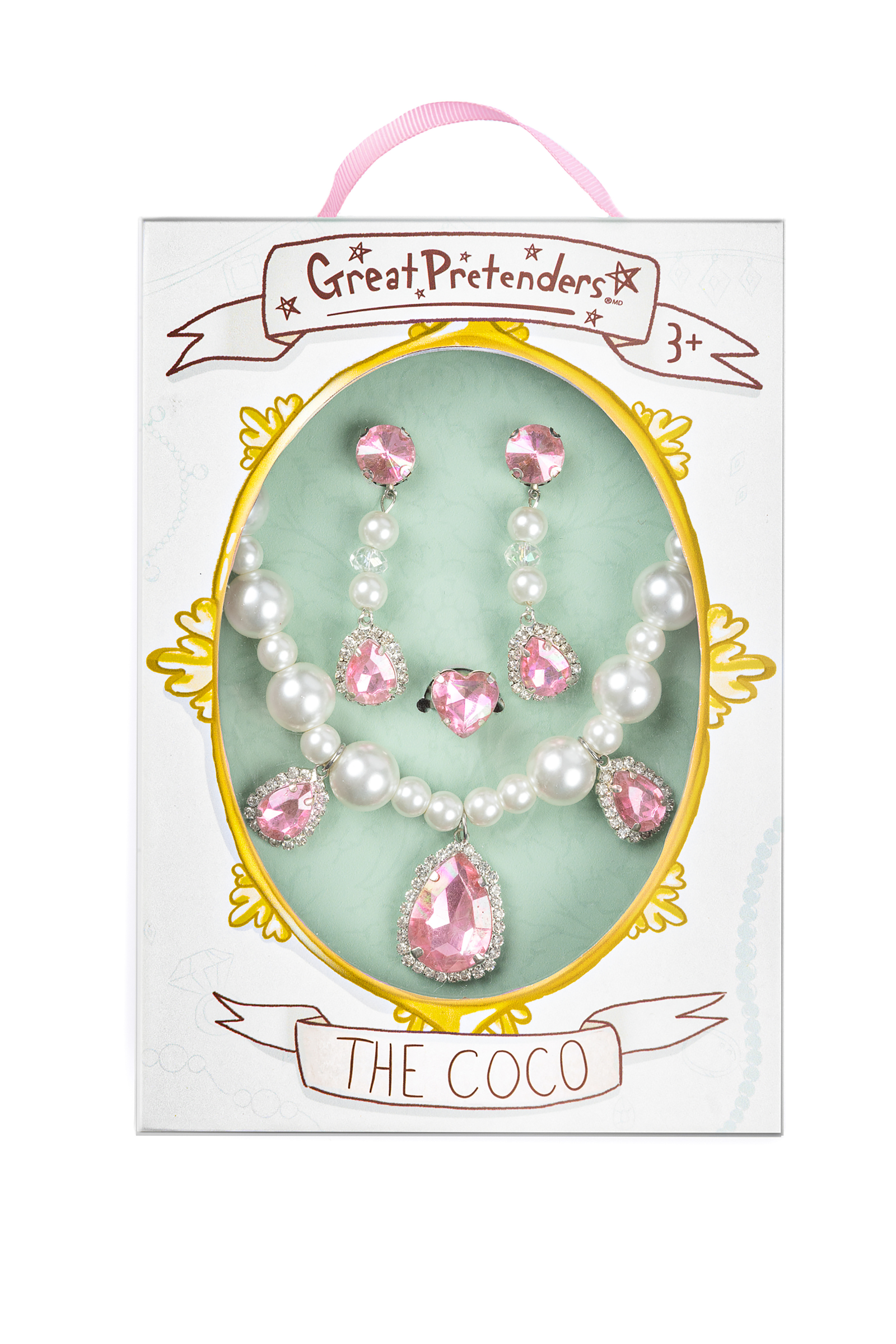 The Coco - Necklace with Ring & Earring Set (4 pcs)