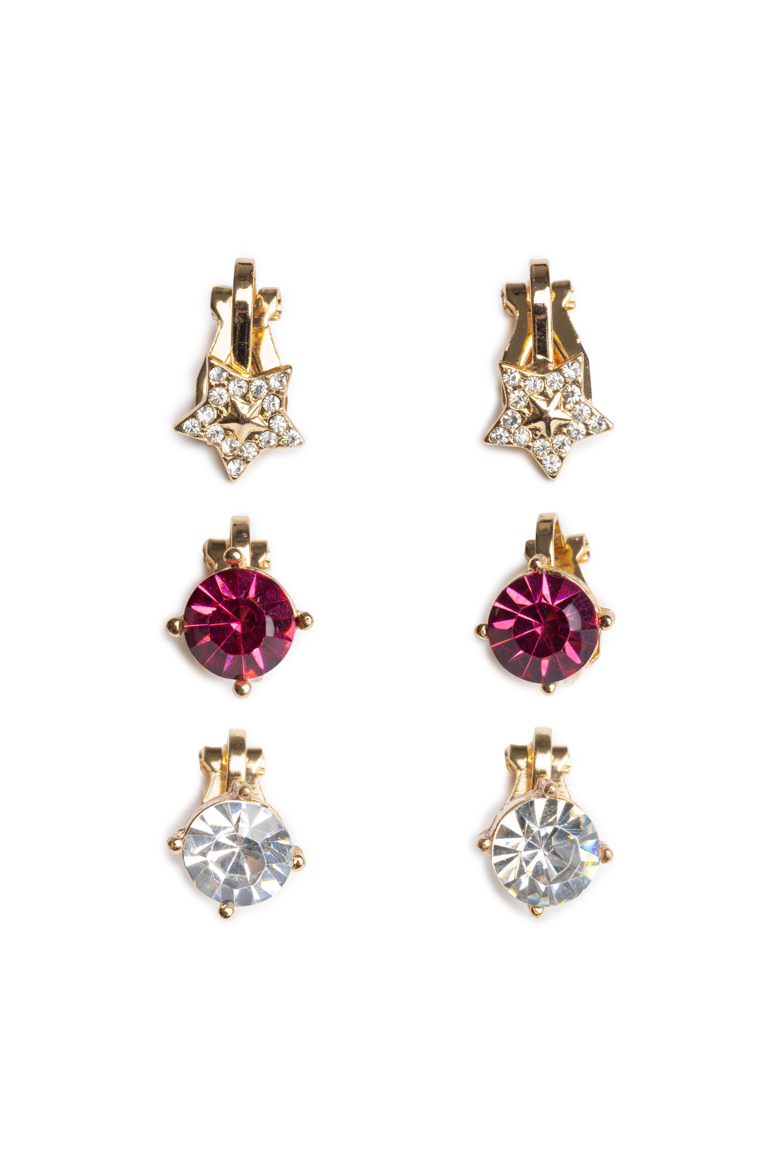 Holiday Pleather Tree Clip-on Earrings (3 pairs)