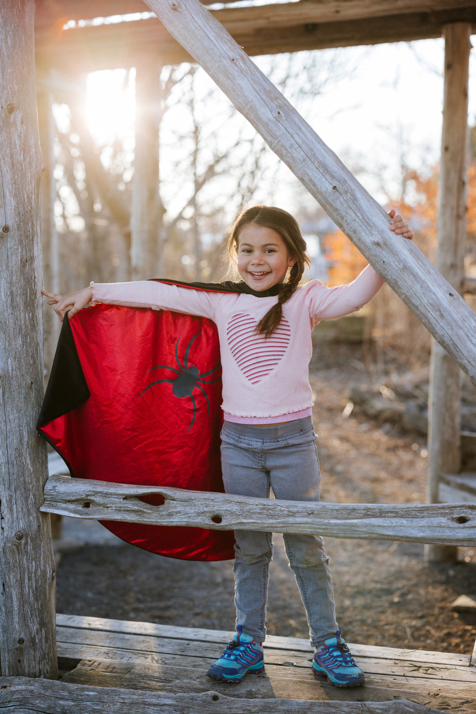 Reversible Spider and Bat Streamline Cape