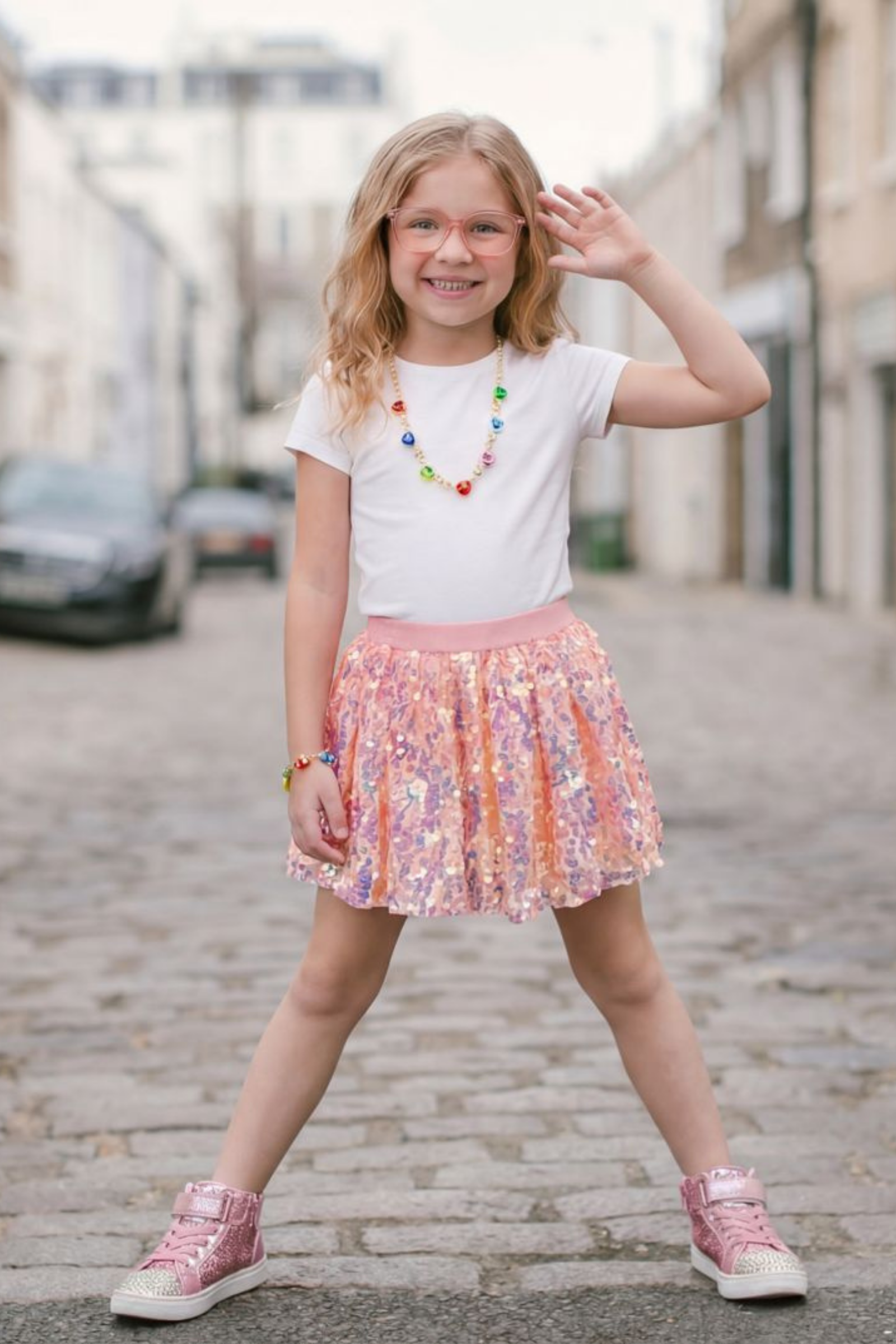 Center Stage Skirt, Hot Pink