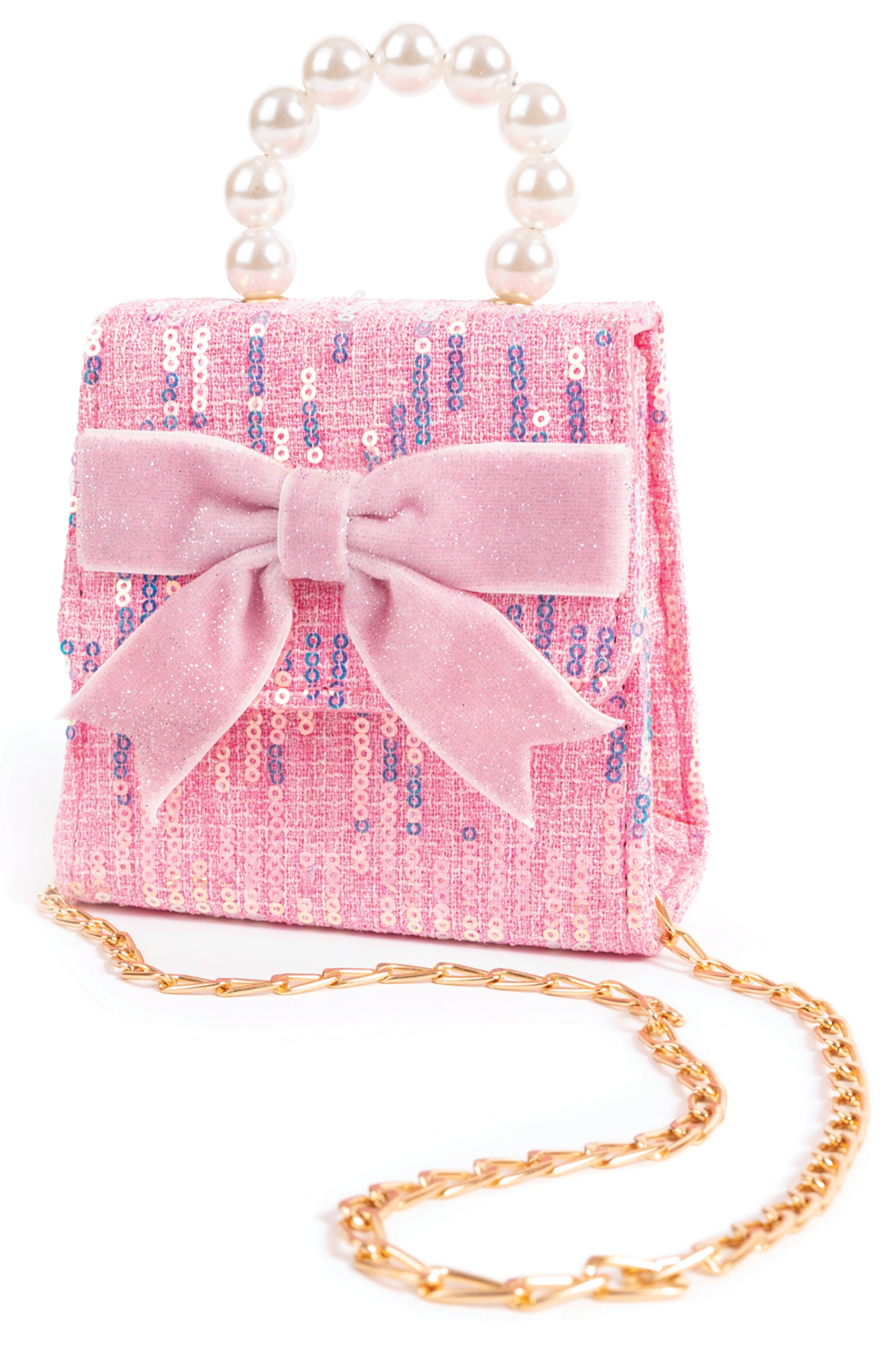 The Mademoiselle Mini Purse with Headband, Pink