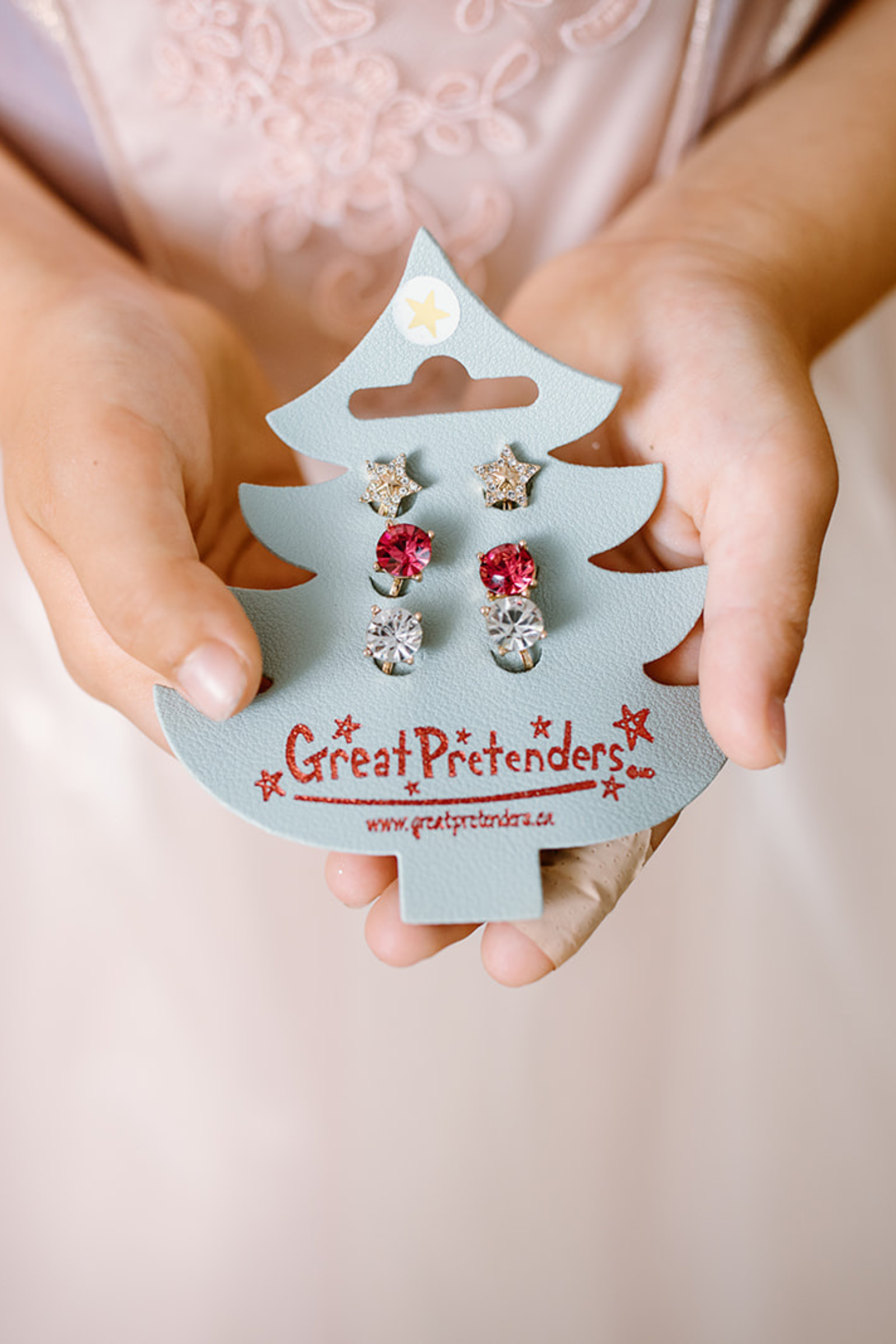 Holiday Pleather Tree Clip-on Earrings (3 pairs)