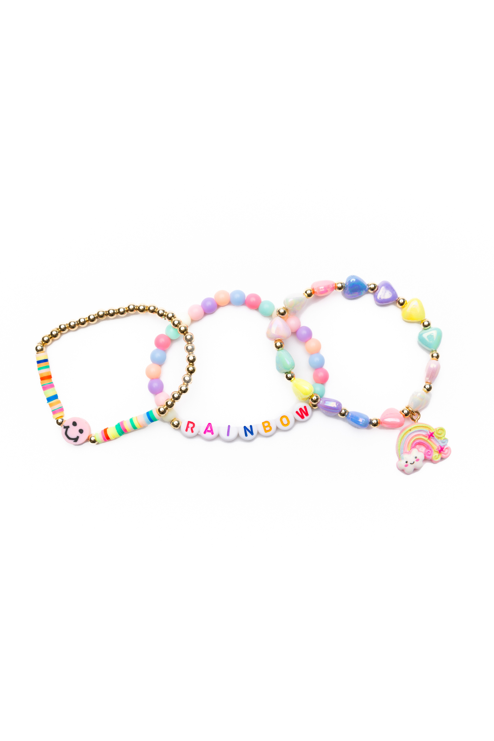 Rainbow Smiles Bracelet Set (3 pcs)