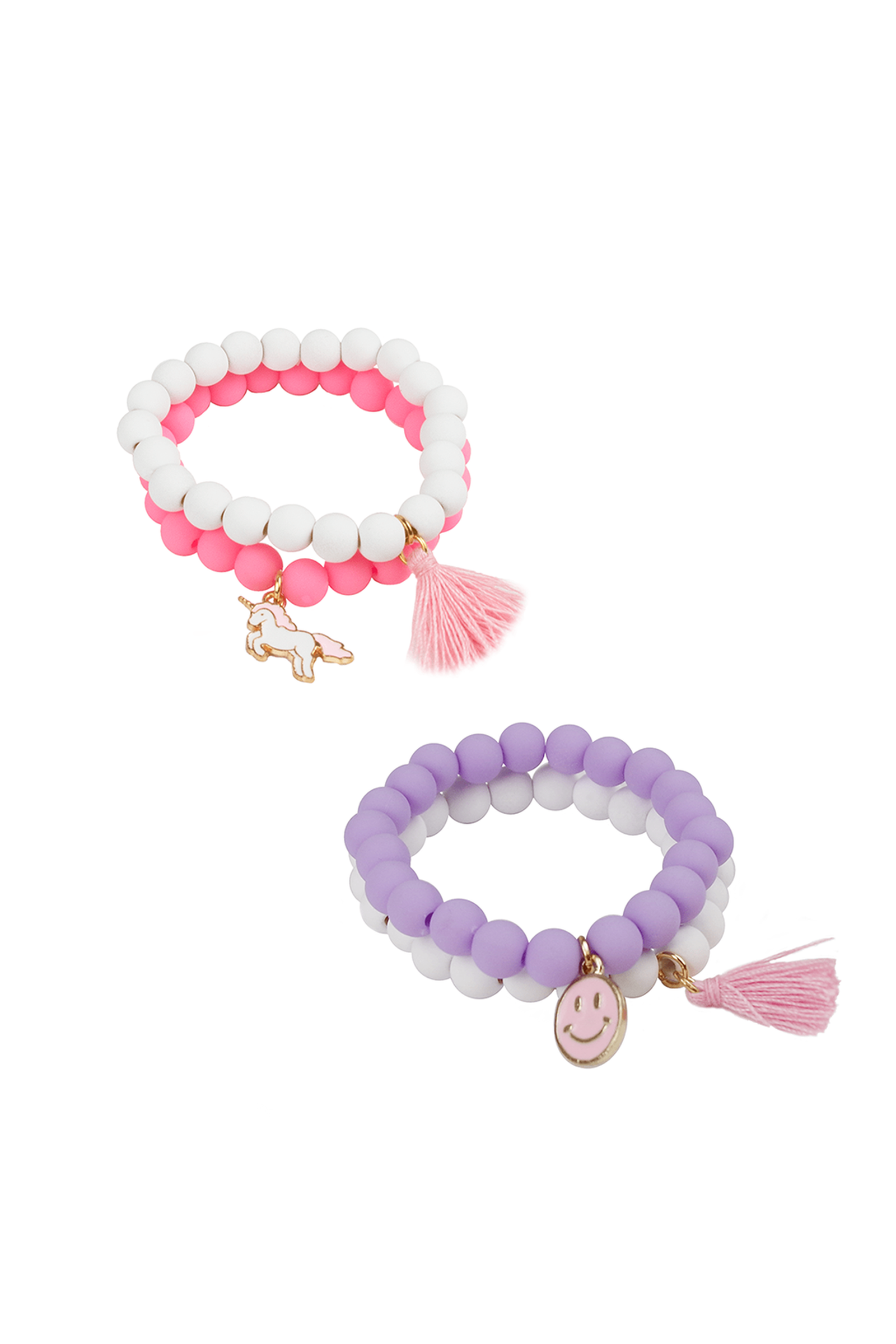Ensemble de 2 bracelets - Pretty Pastel Soft Touch assortis
