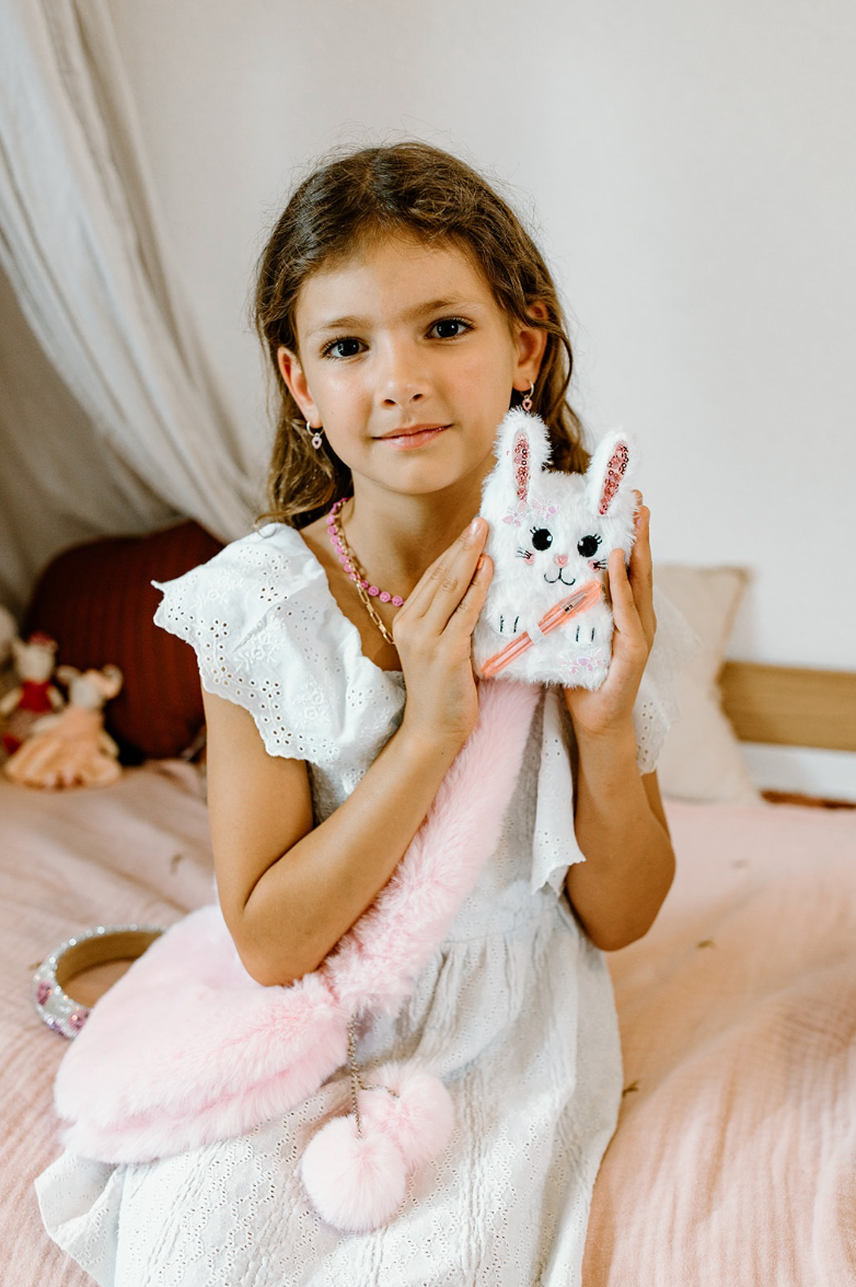 Furry Friends Journal with Lock & Pen - Bunny