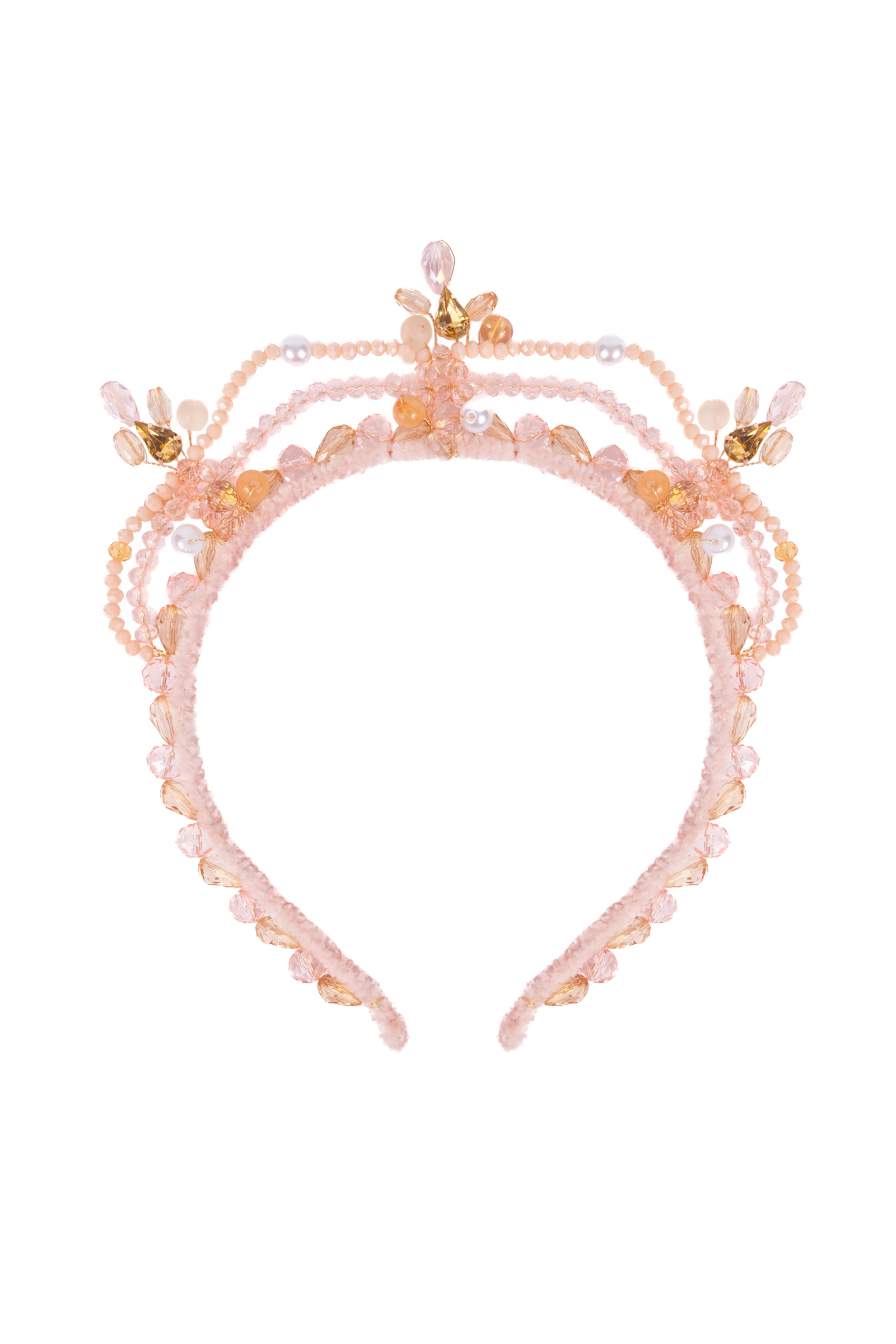 Boutique Blushing Crystals Beaded Tiara