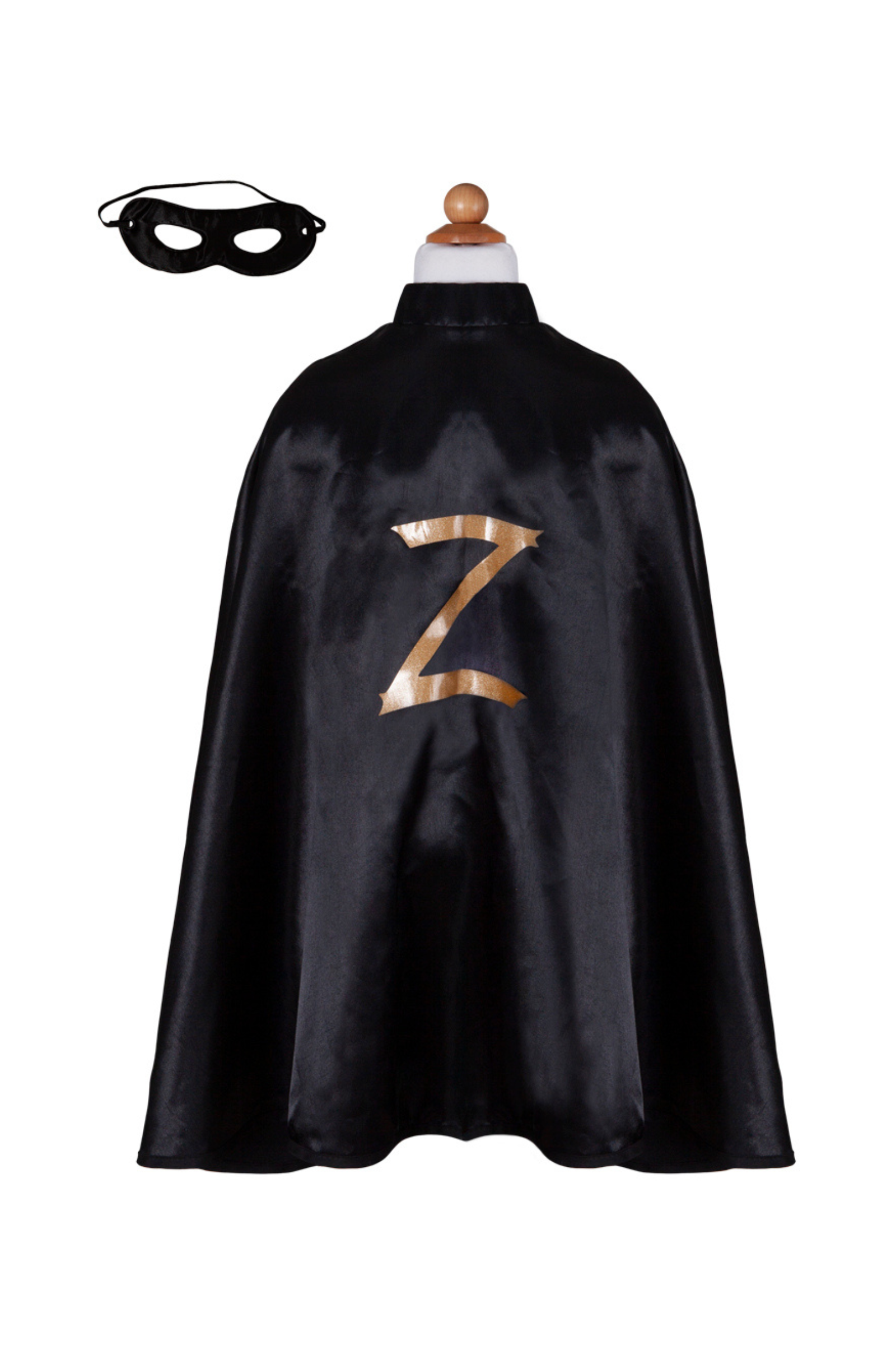 Zorro Cape with Mask, Black