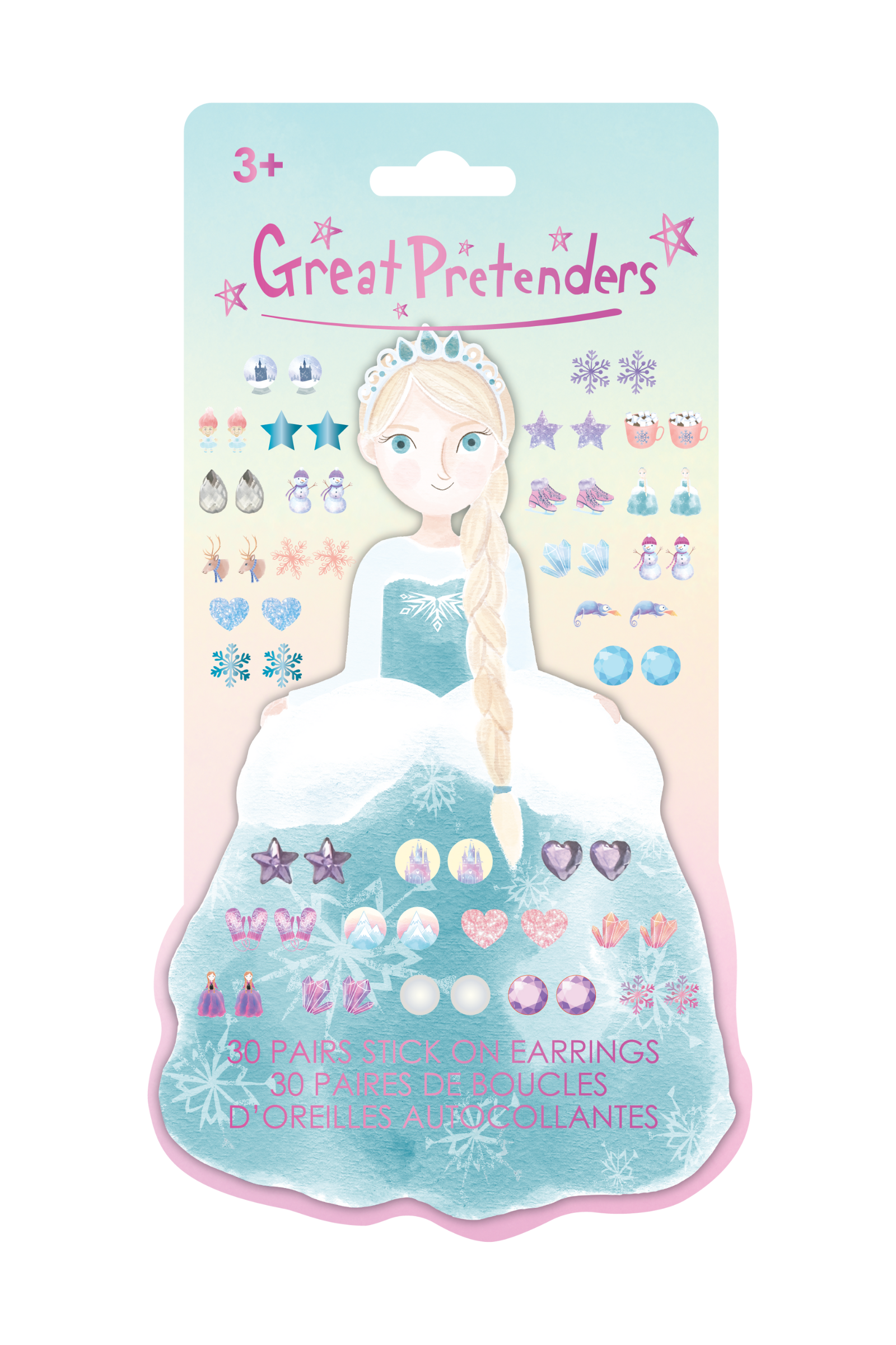 Frosty Sister Stick-on Earrings (30 pairs)
