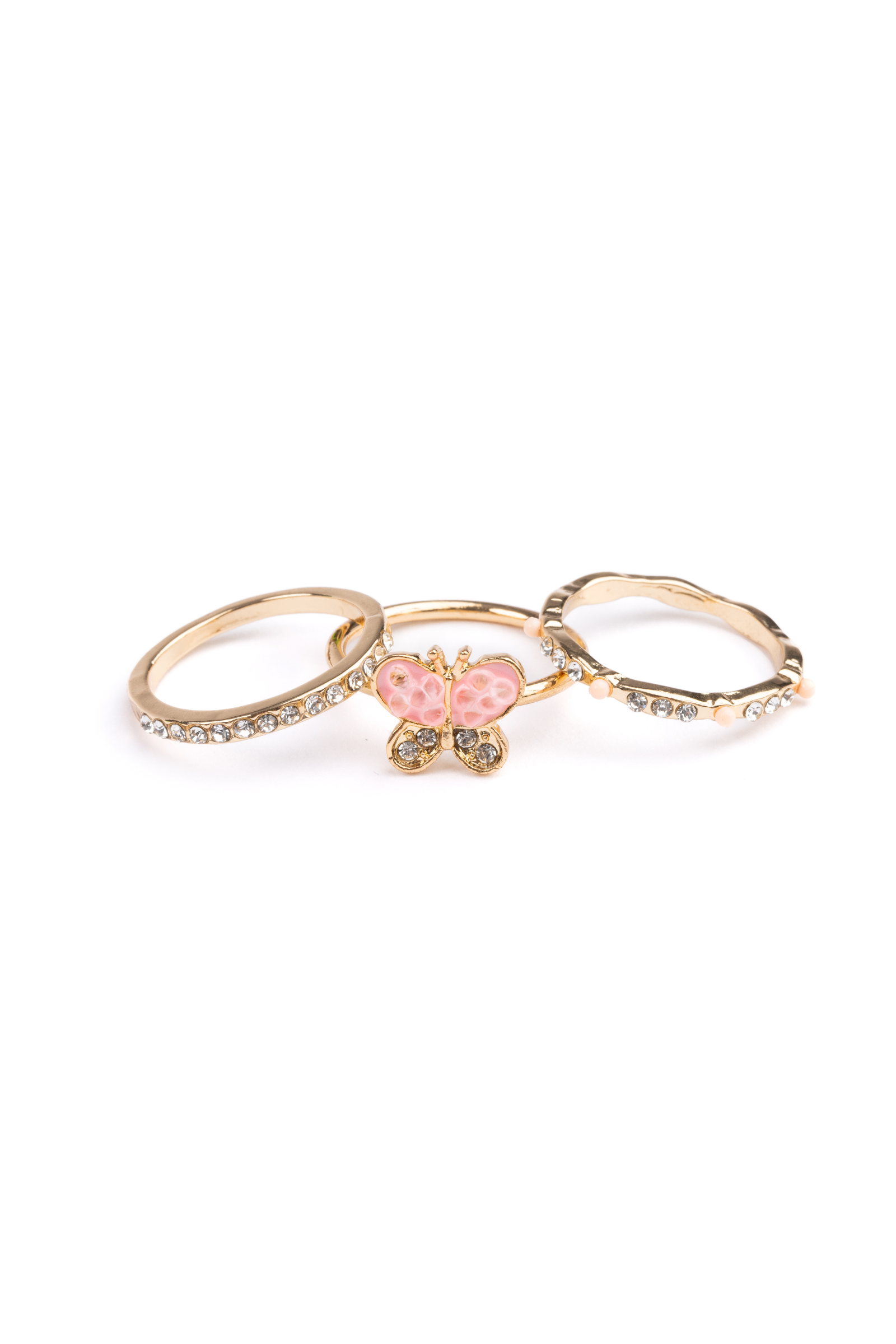 Boutique Chic Butterfly Garden Ring Set (3 pcs)