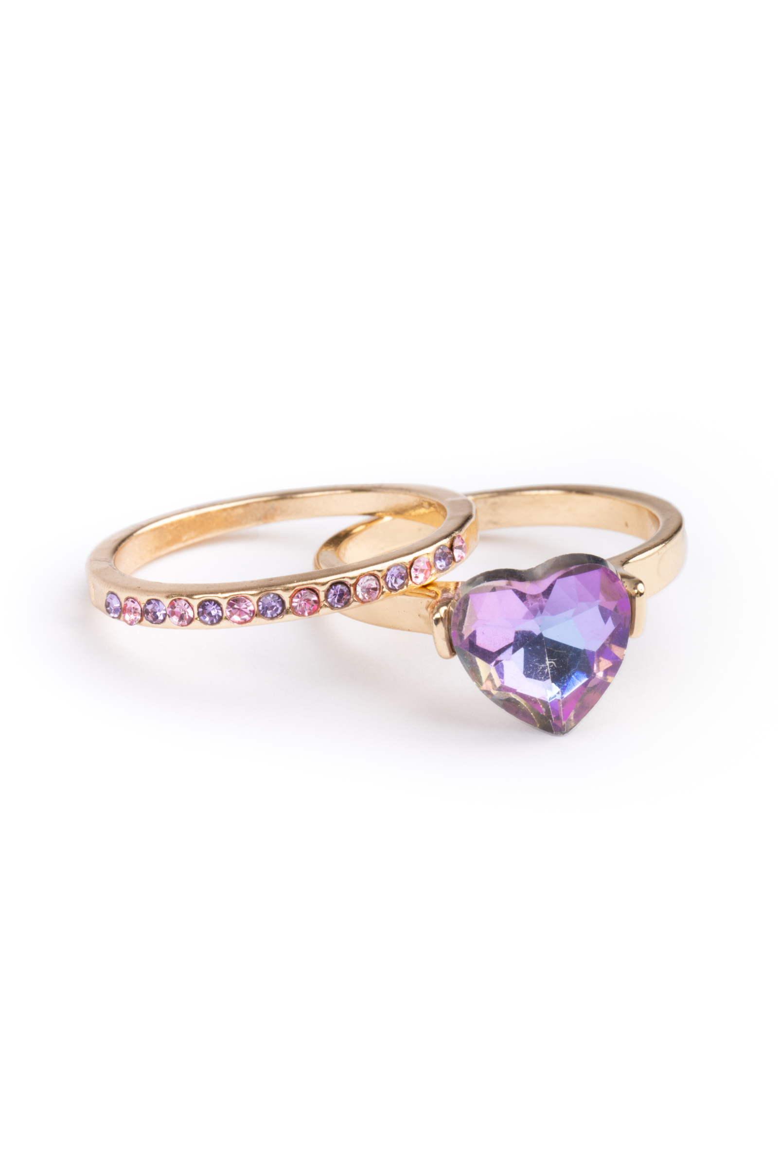 Boutique Chic Precious Purple Ring Set (2 pcs)