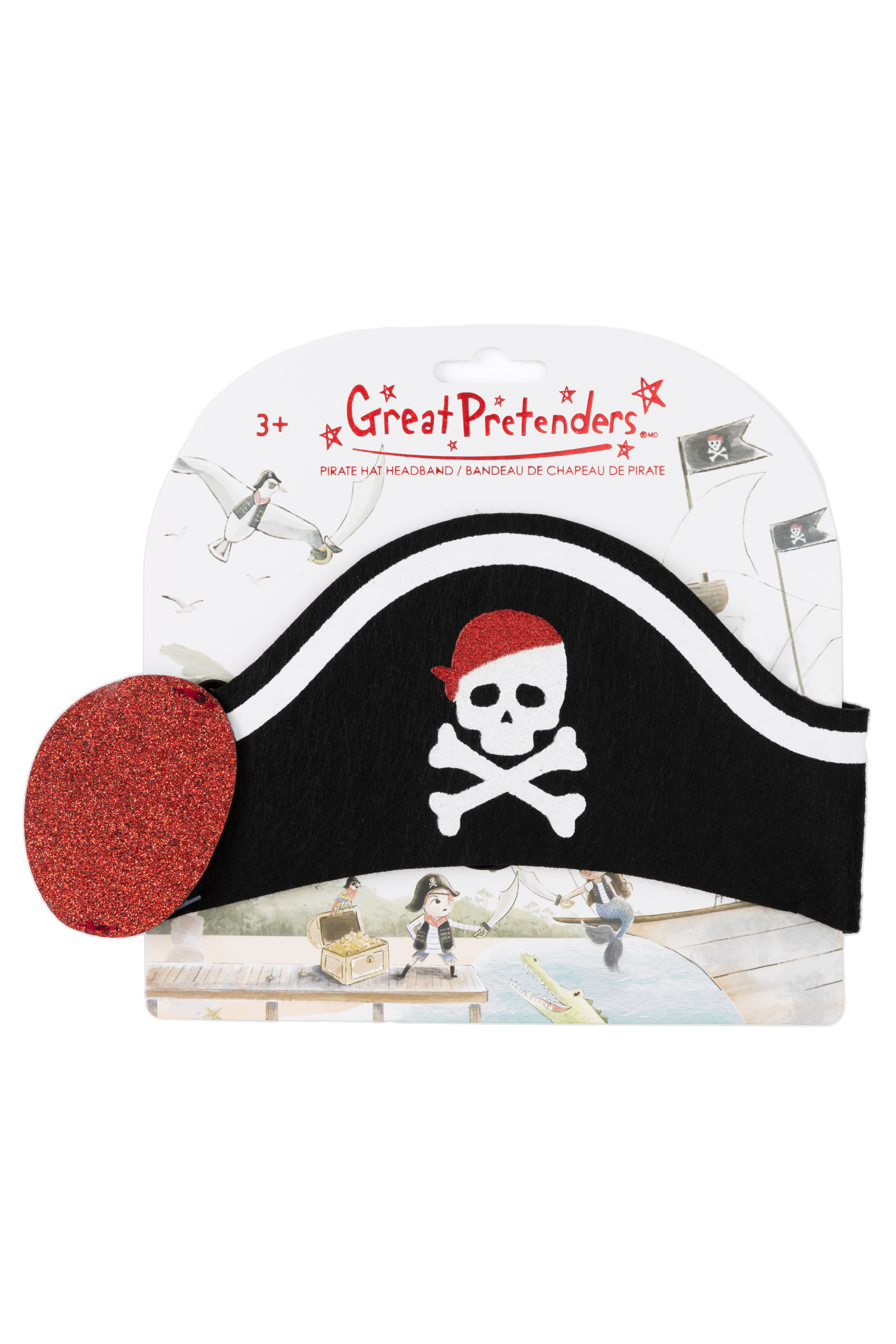 Pirate Hat Headband & Eyepatch Set (2 pcs)