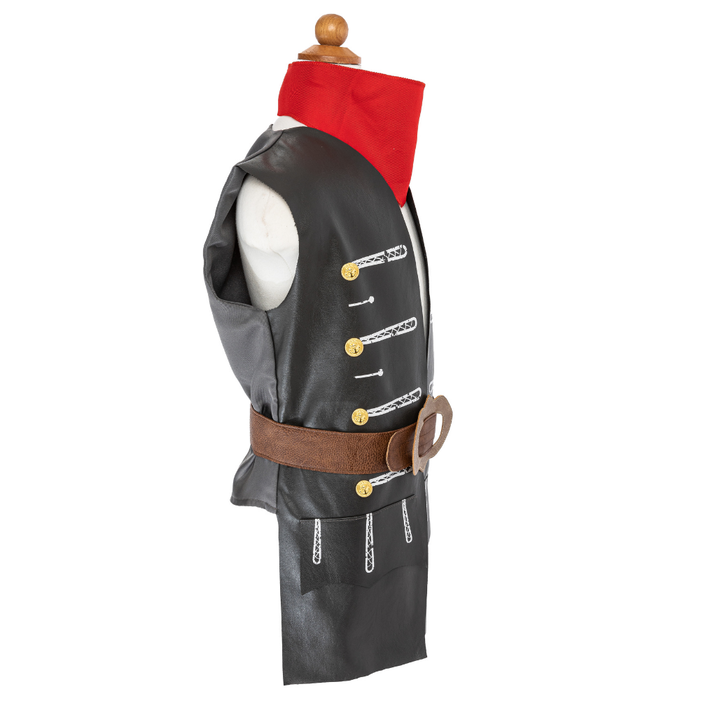 Skully Pirate Vest with Belt & Scarf