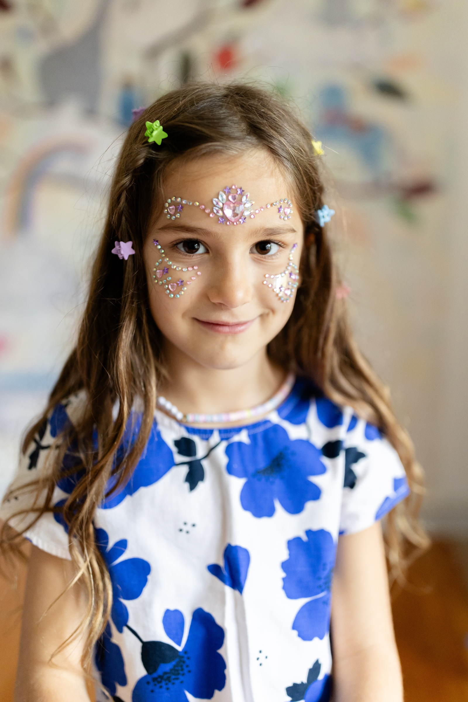 Strass autocollants pour le visage - Butterfly Princess