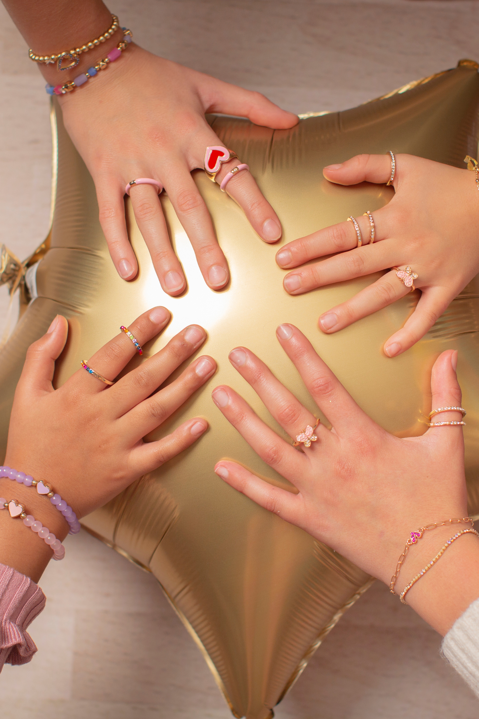 Boutique Chic Butterfly Garden Ring Set (3 pcs)