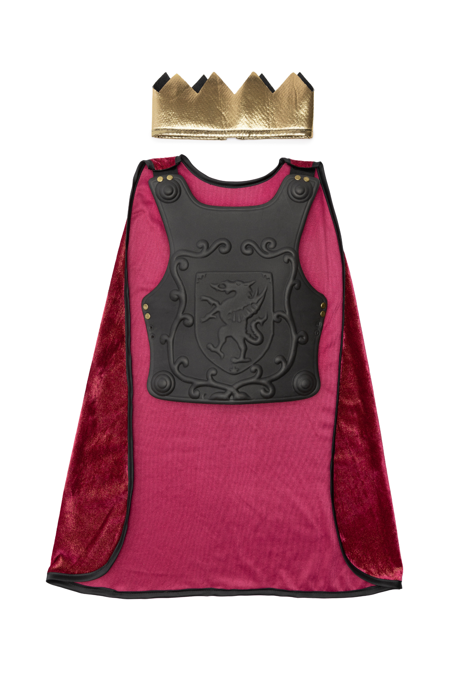 Legendary Knight Chest Plate Cape with Crown