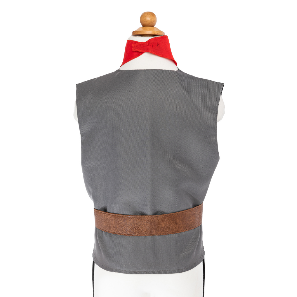 Skully Pirate Vest with Belt & Scarf