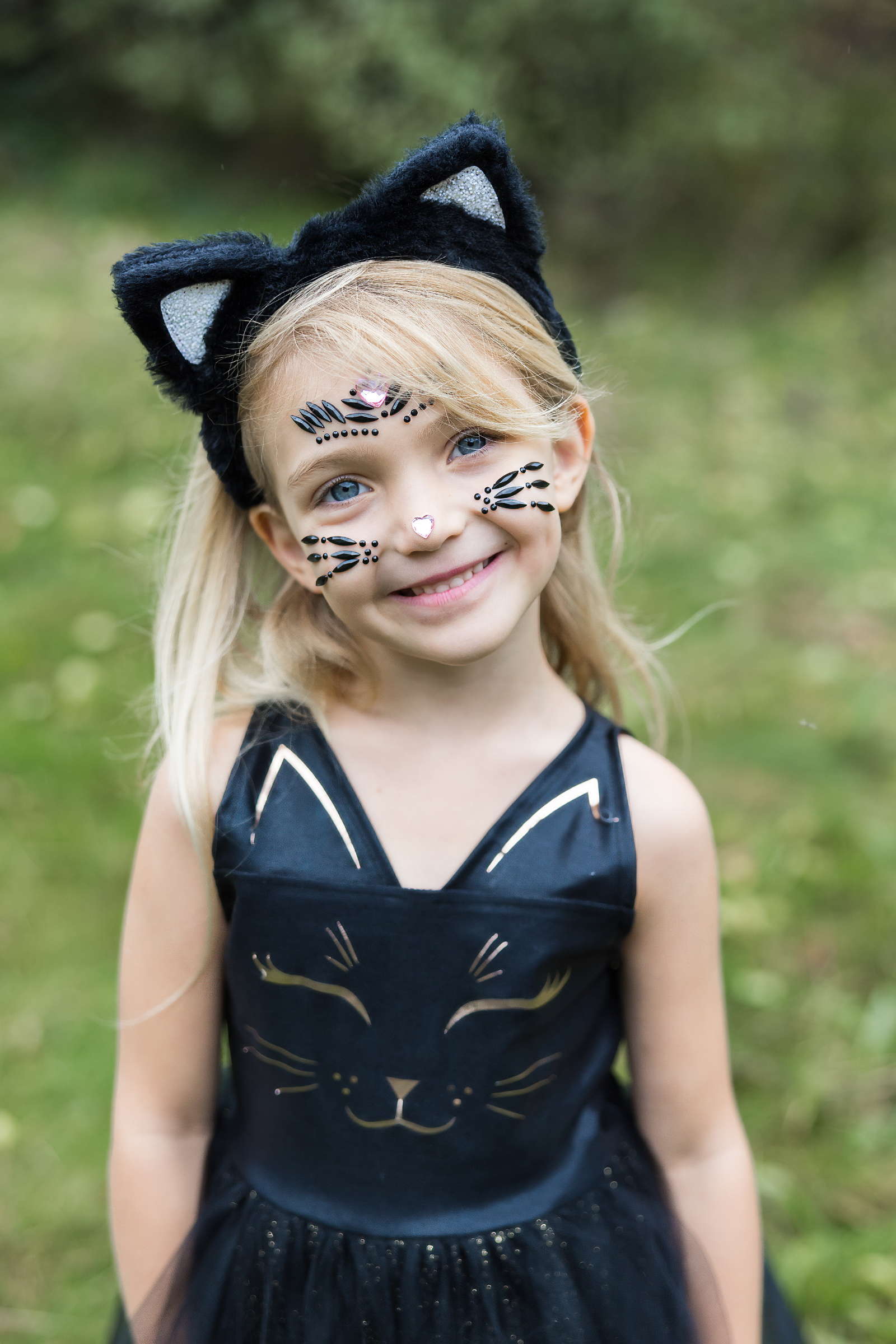 Face Crystal Sheet - Black Cat (6 pcs)