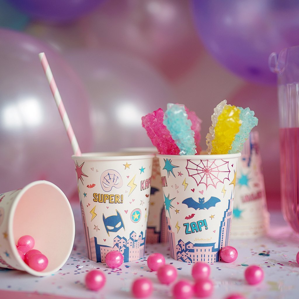 Cups - Superhero Star (8 pcs)