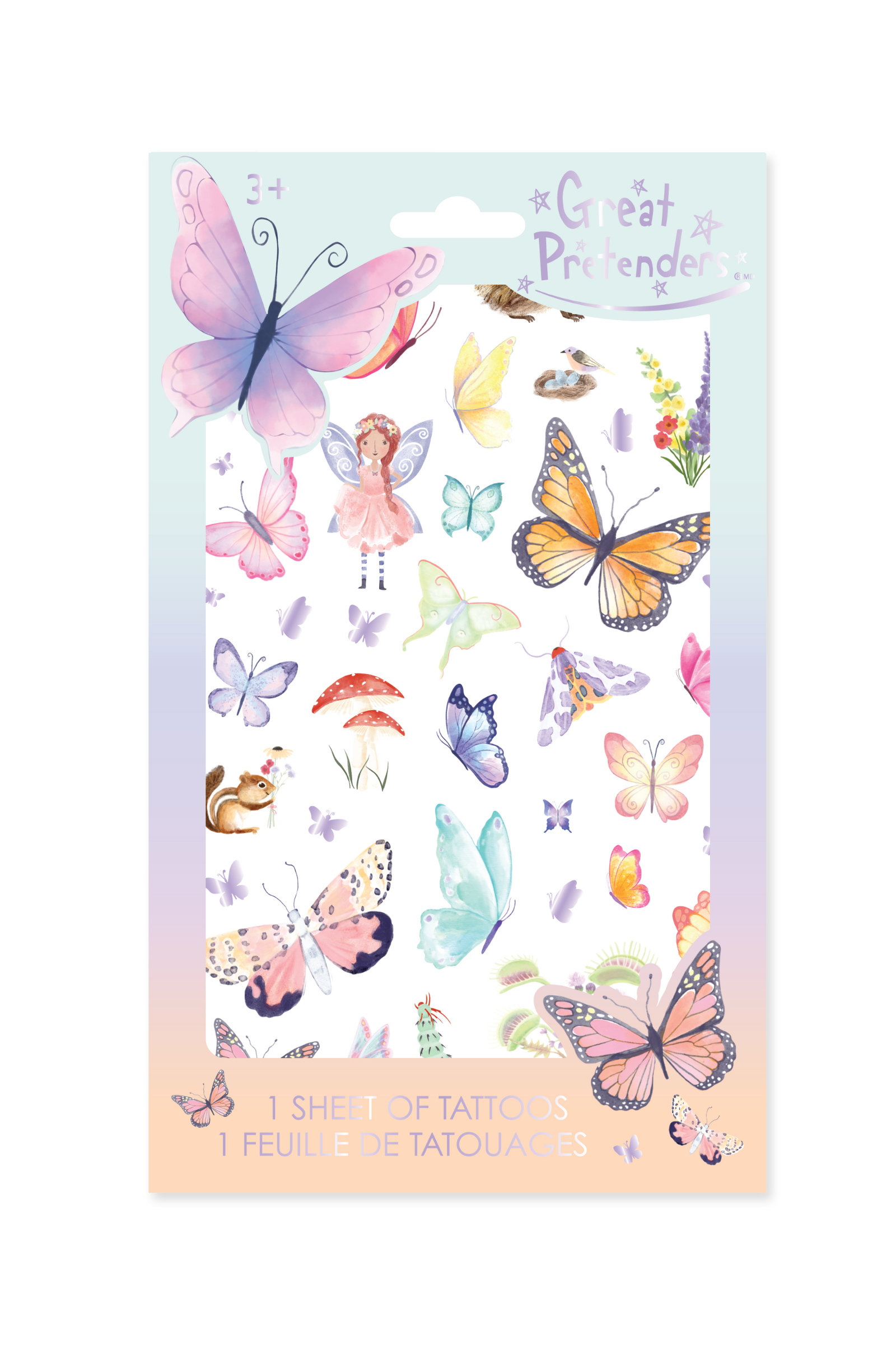 Float like a Butterfly Tattoo Sheet (40 pcs)