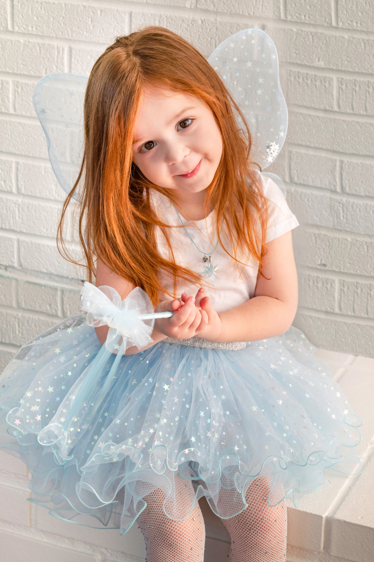 Iridescent Celestial Fairy Wings with Tutu & Wand