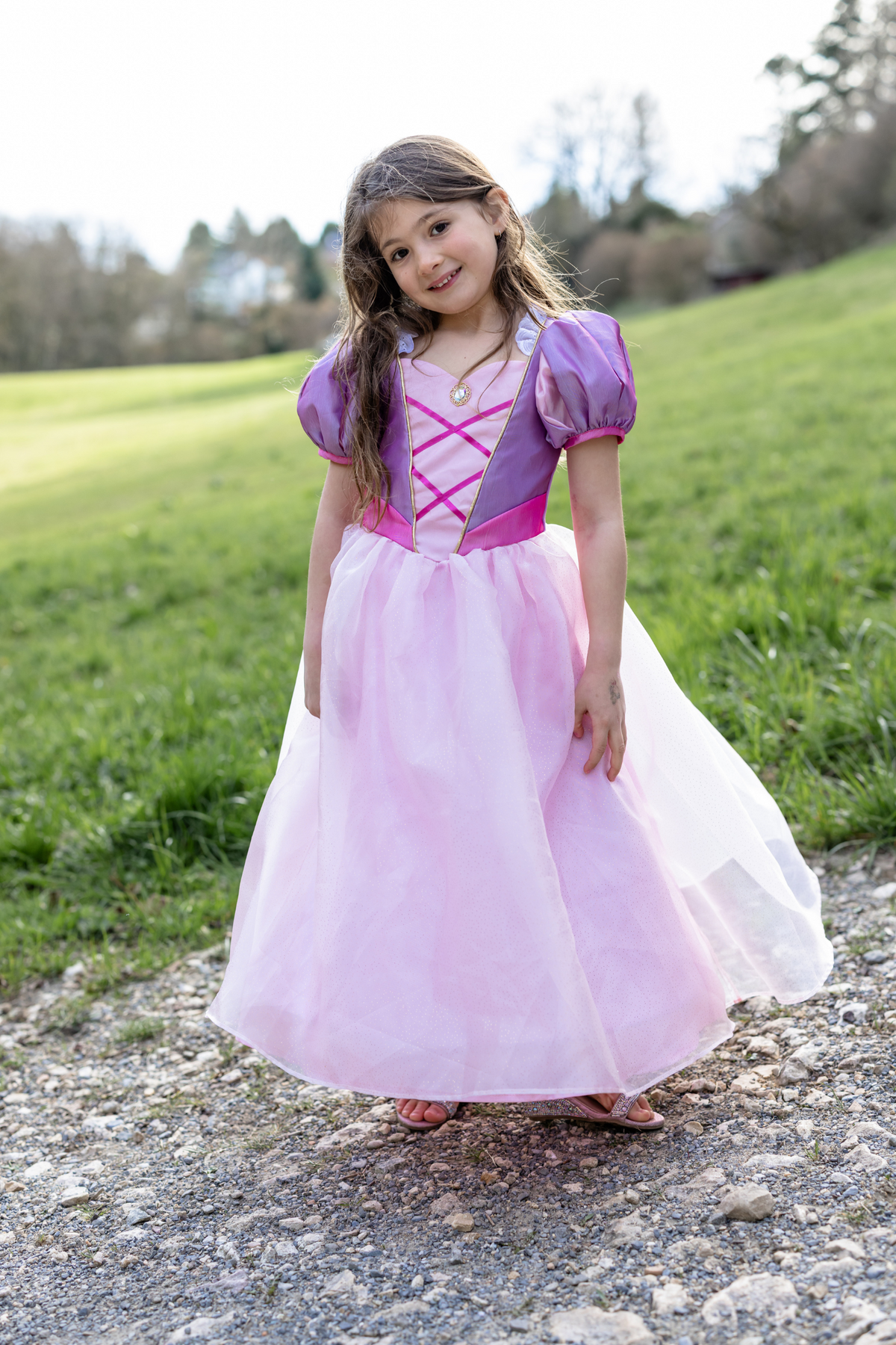 a princess dress Pink Long Sleeves making playtime even more magical Runaway Princess Dress Fairy