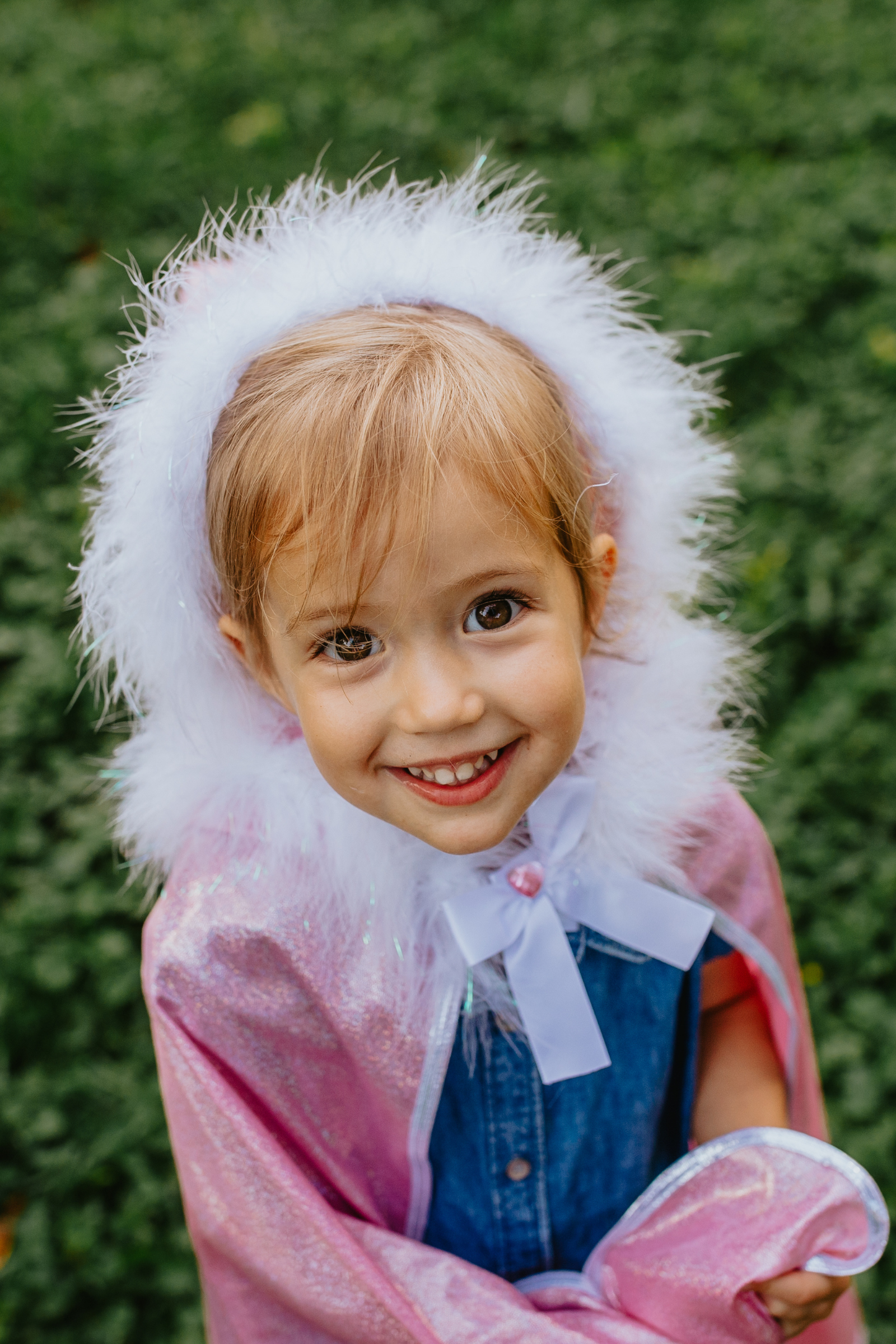 Pink Glitter Princess Cape