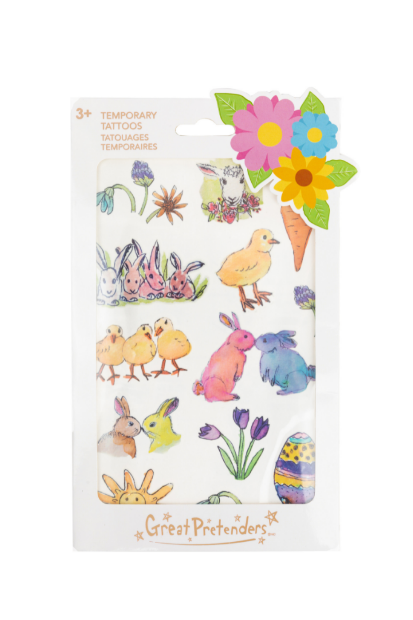 Spring Flowers Temporary Tattoos