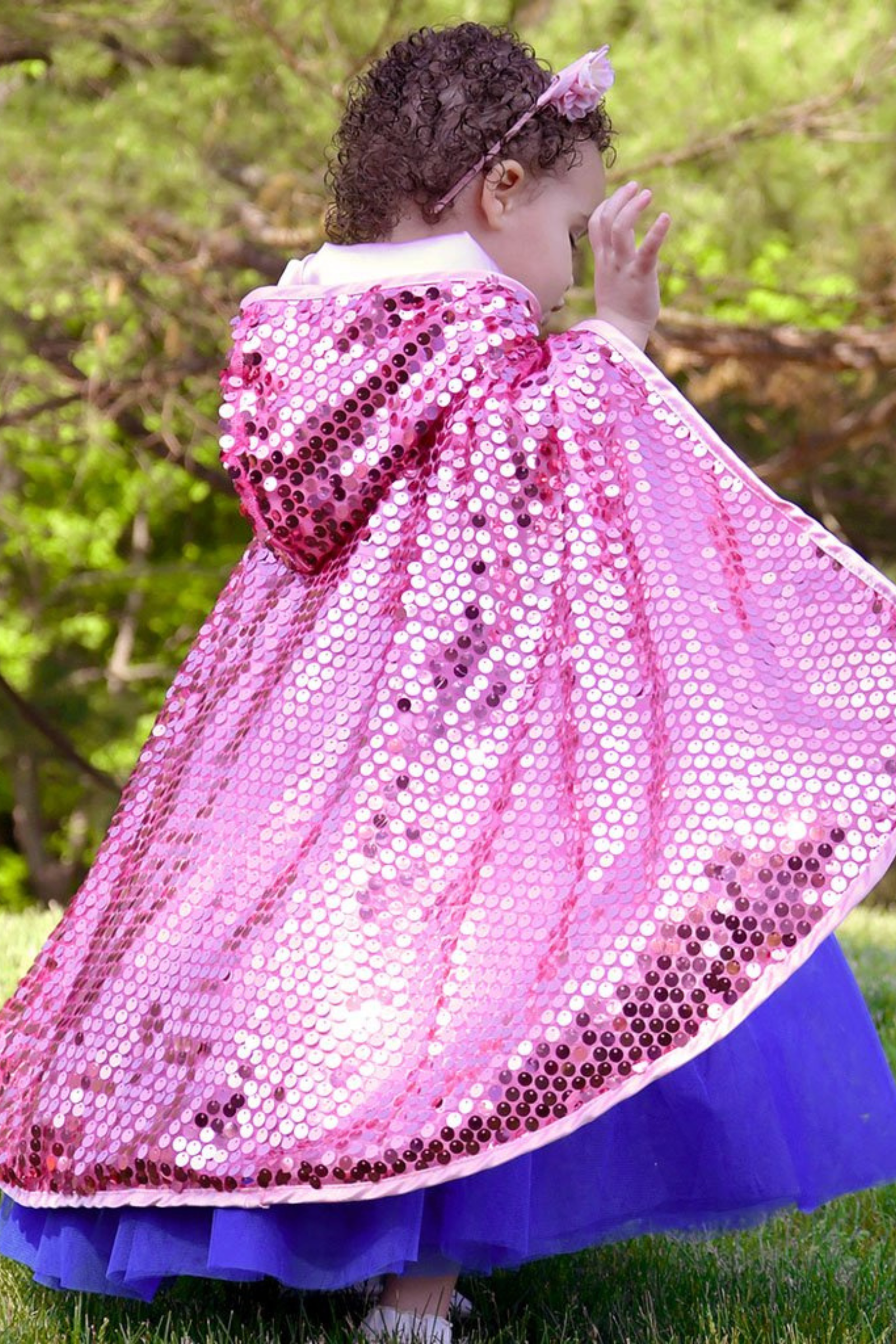 Reversible Sequins Sparkle Cape