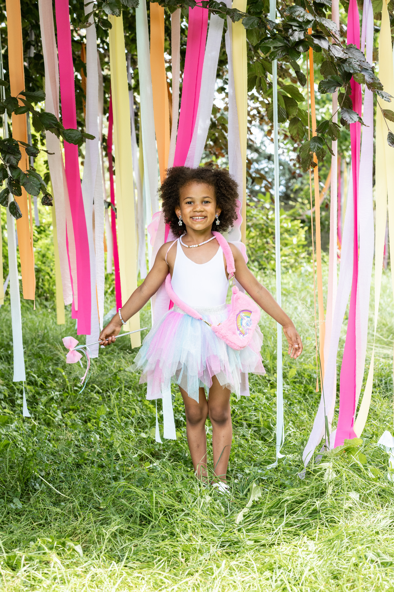 Think Mint Pink Skirt, Wings & Wand