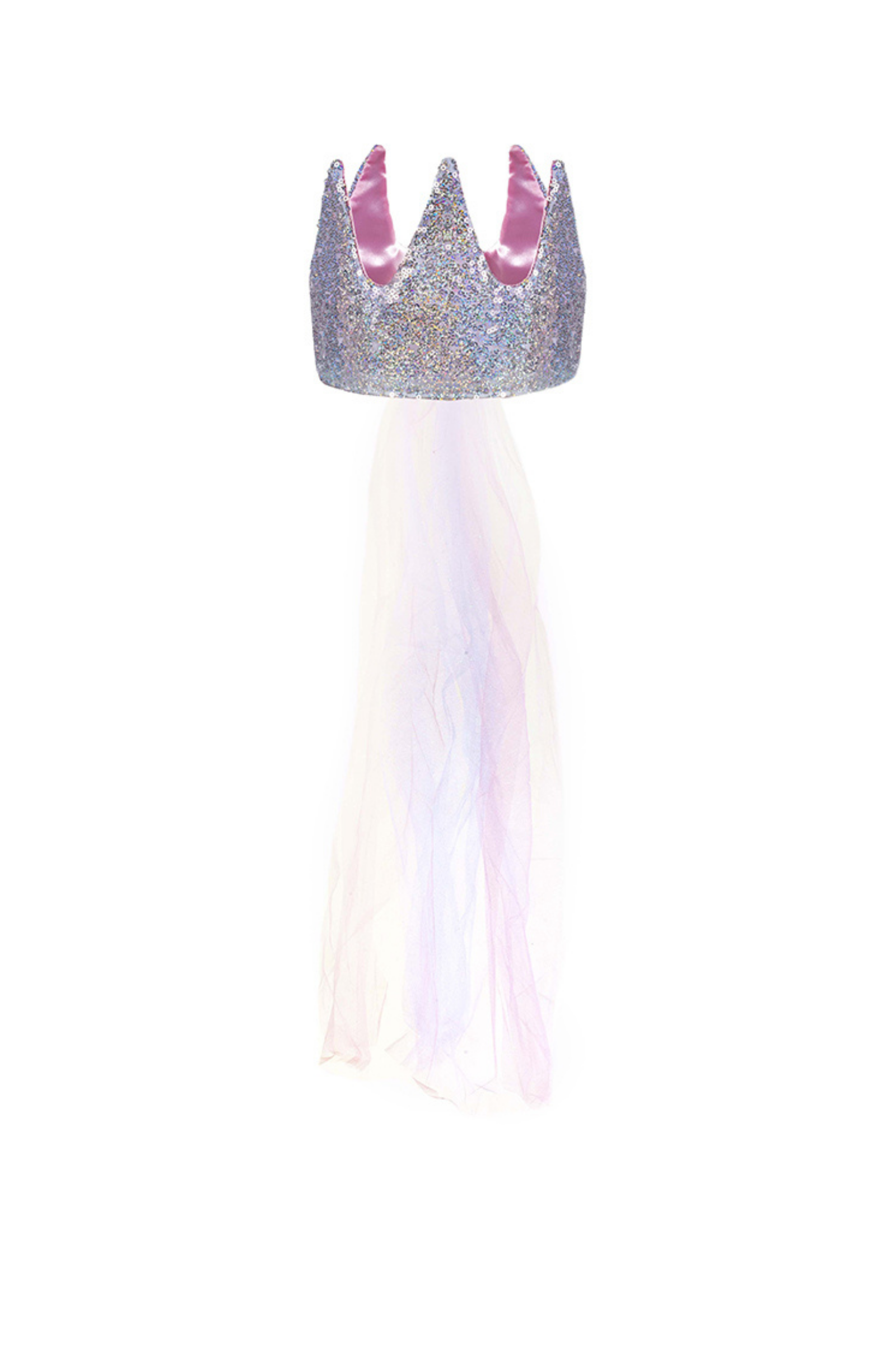 Sequins Crown with Veil