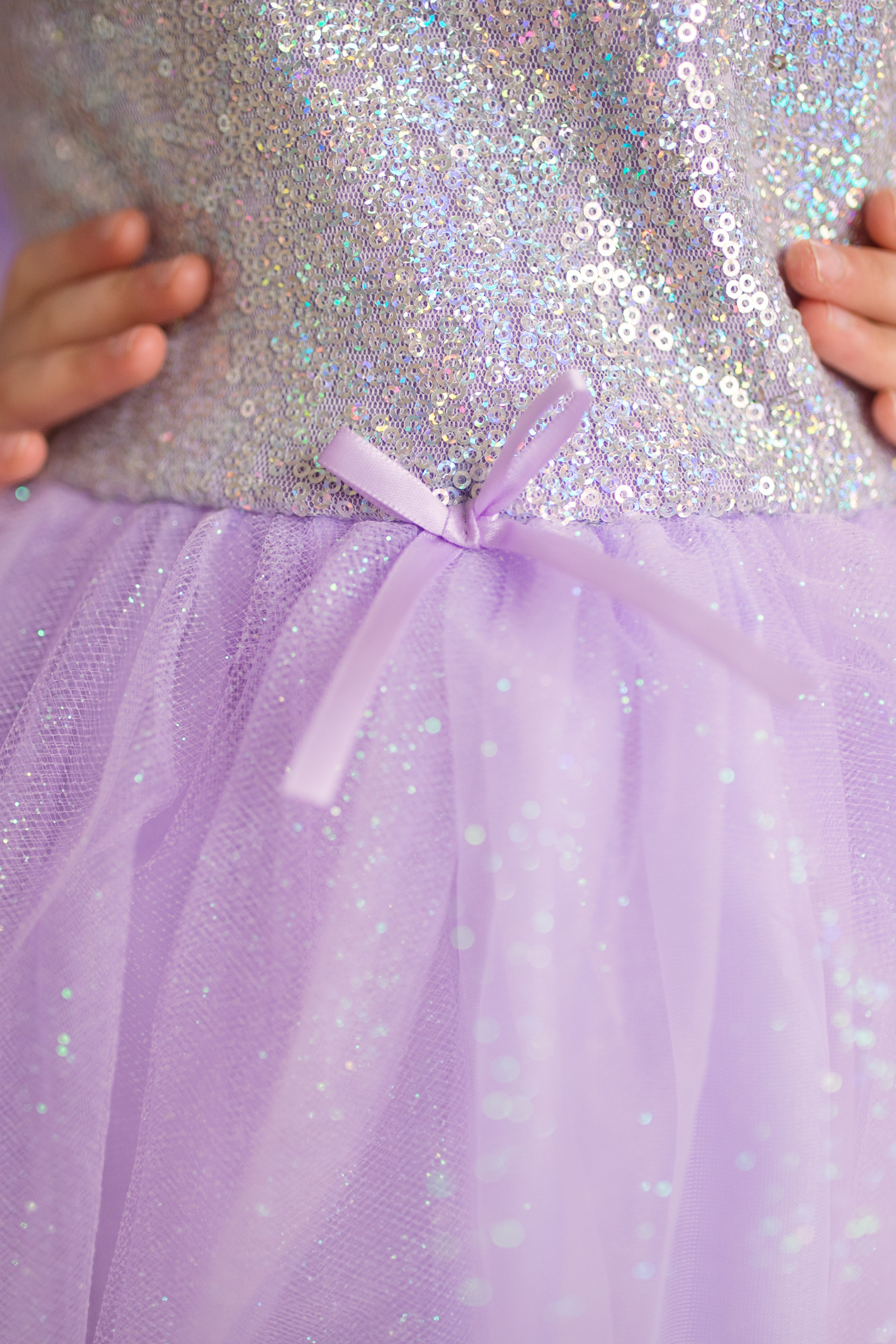 Sequins Princess Dress Lilac