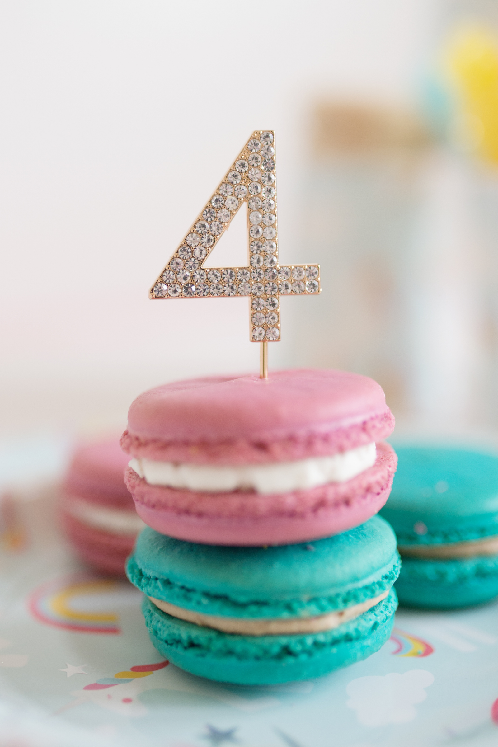 Rhinestone Cake Topper Numbers - Party