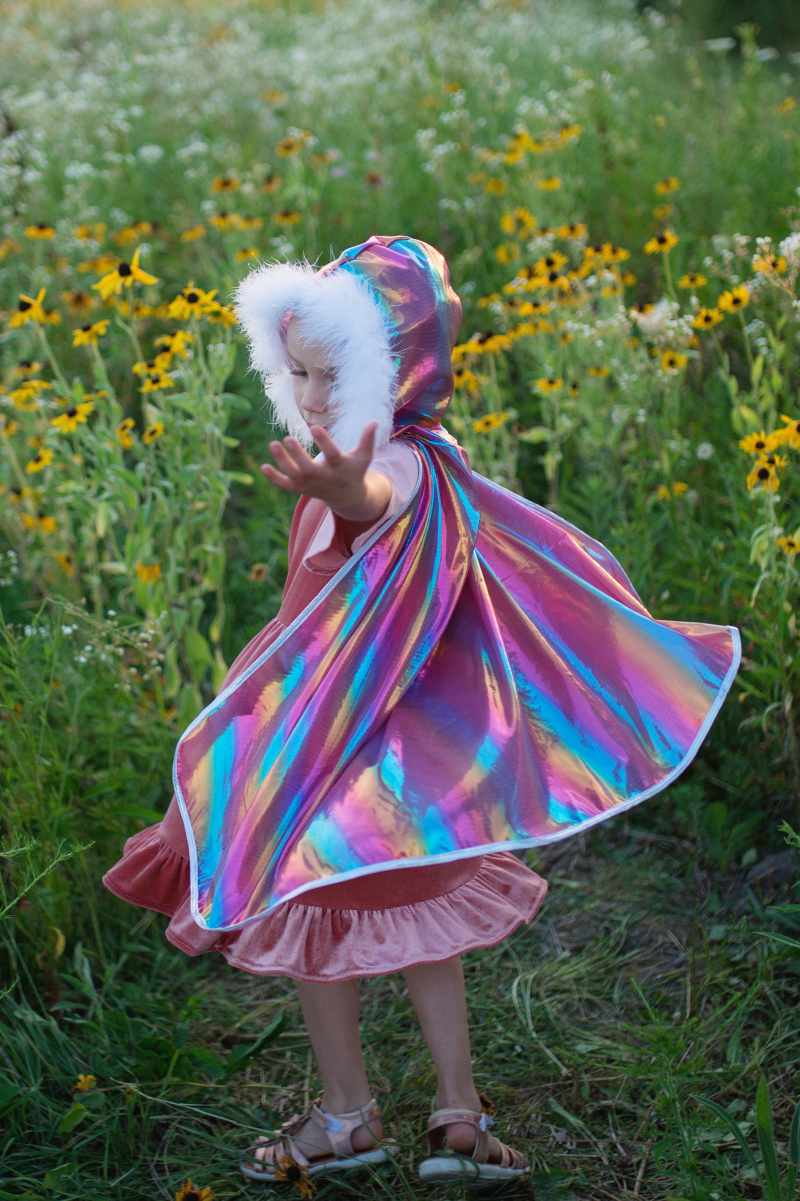 Rainbow Princess Cape