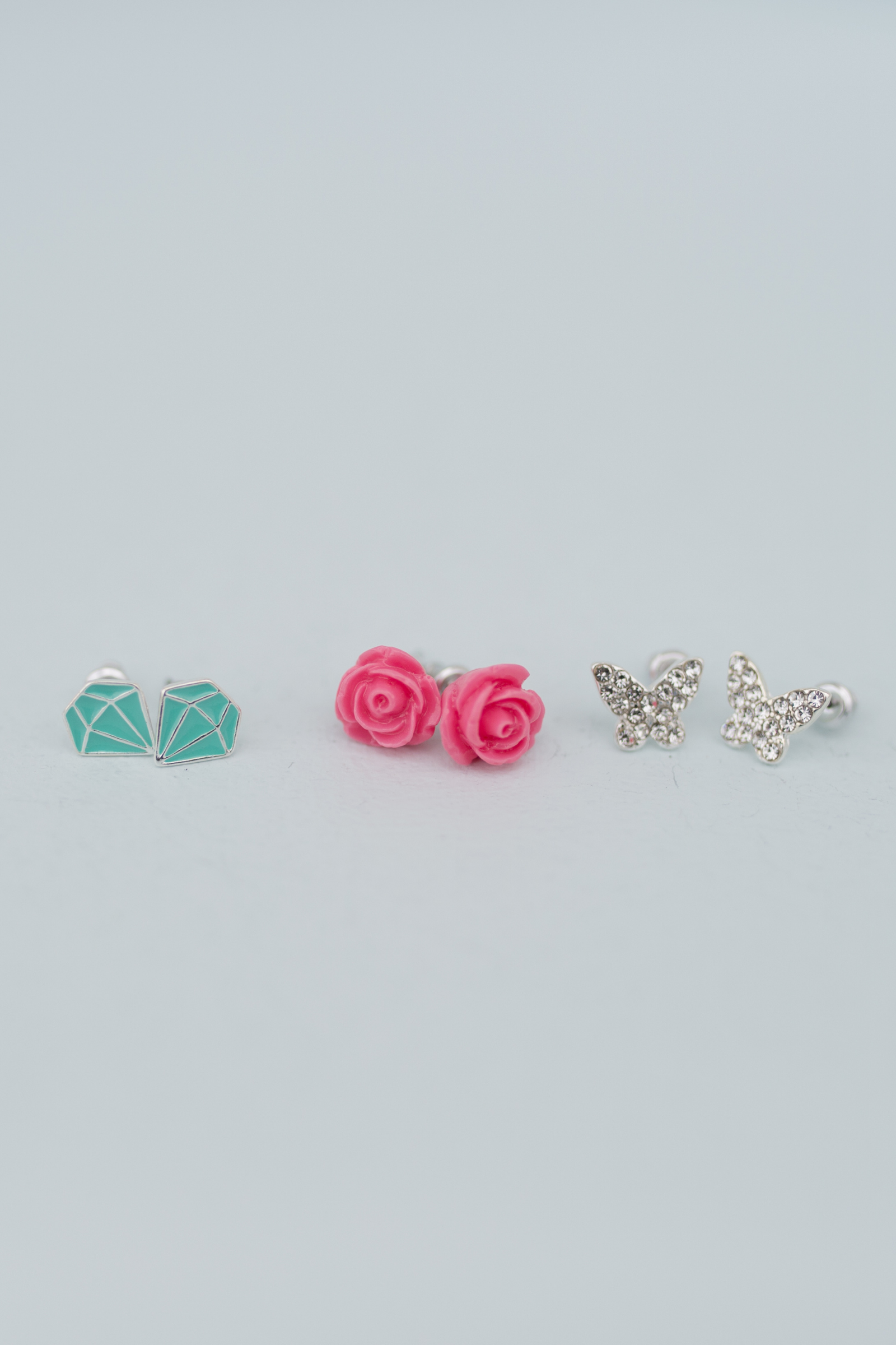 Boutique Rose Studded Earrings