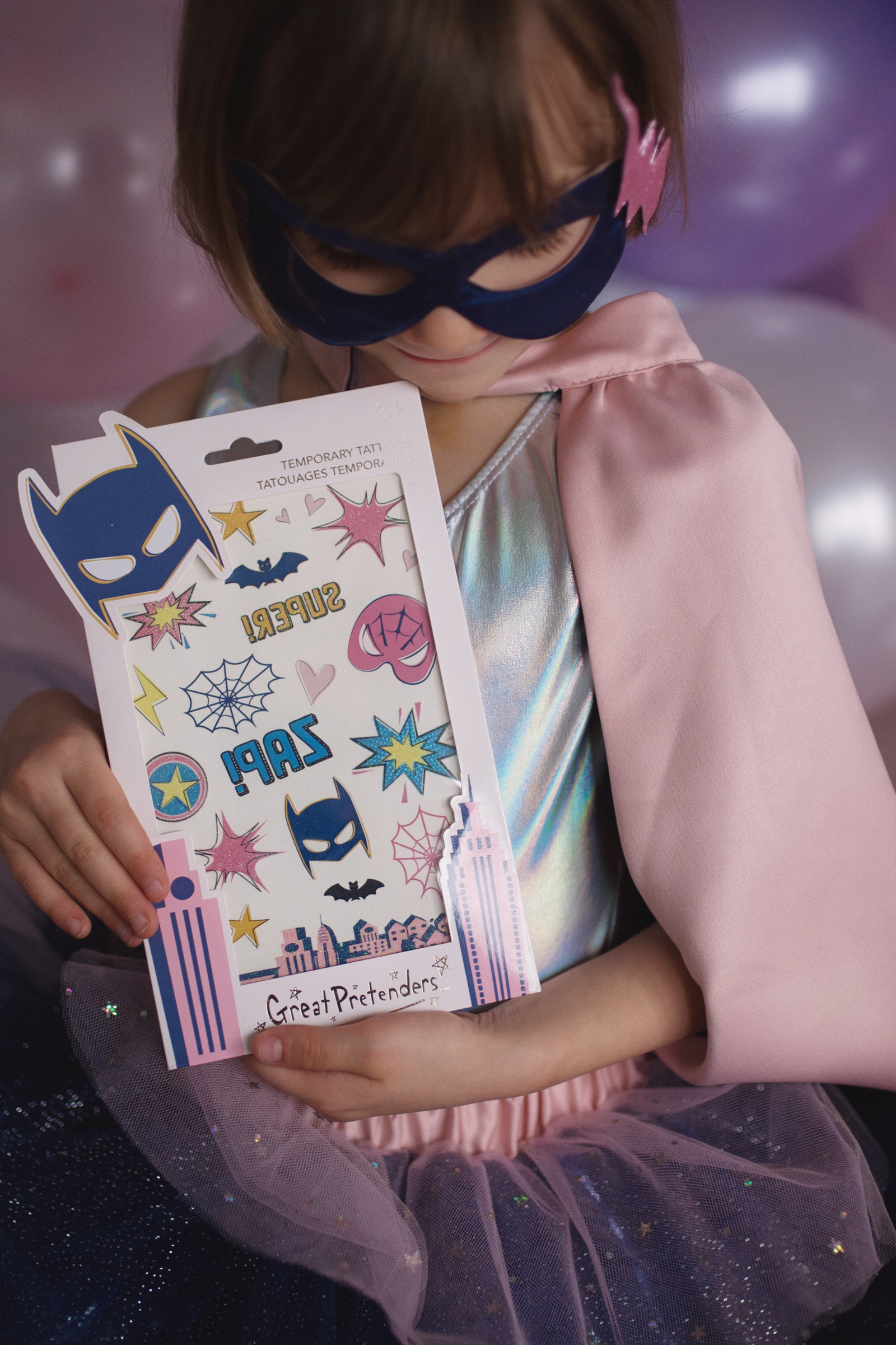 Superhero Star Temporary Tattoos