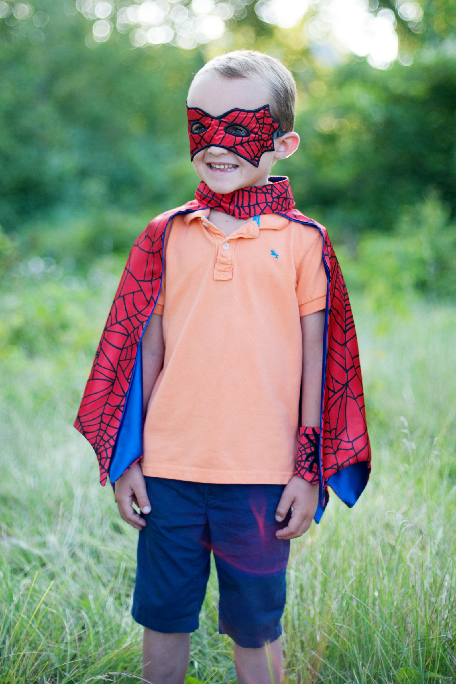 Spider Cape Set with Mask and Cuffs