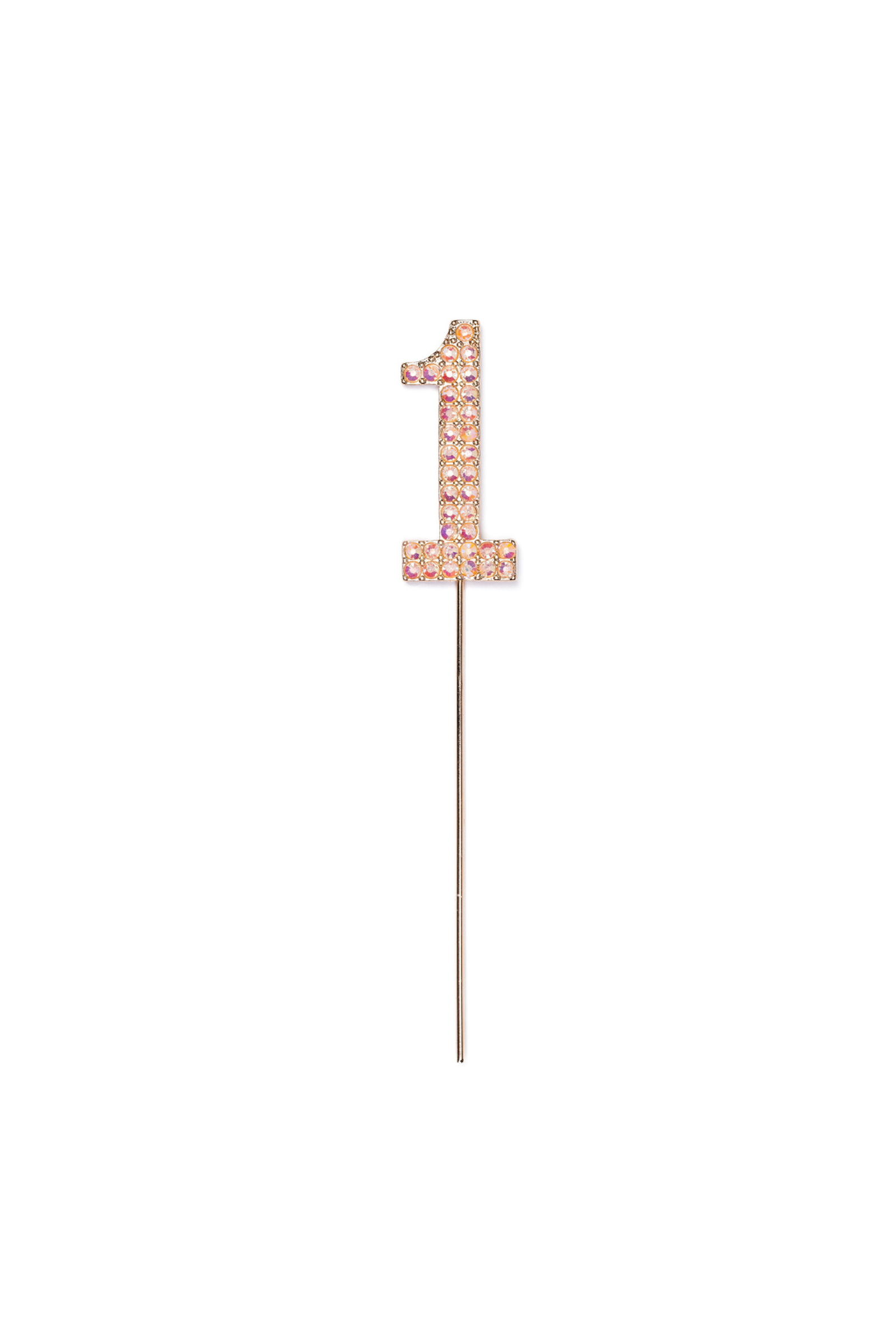 Pink Rhinestone Cake Topper Numbers - Party