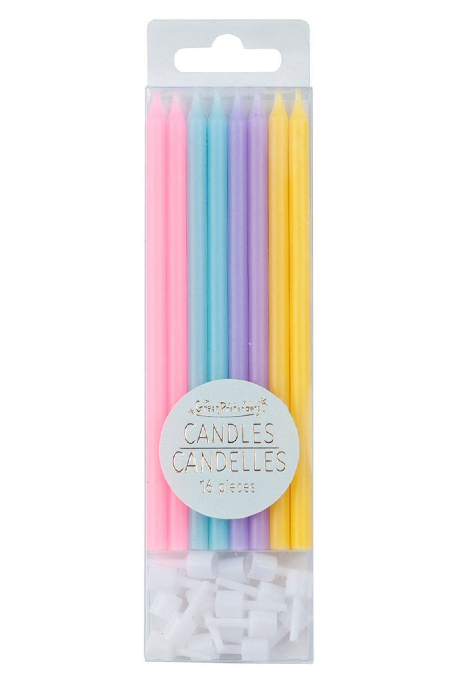 Candles - Rainbow - Party (16 pcs)