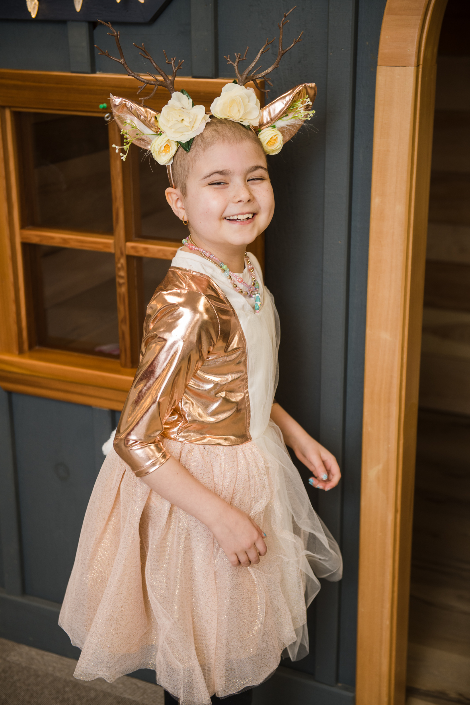 Woodland Deer Dress with Headpiece