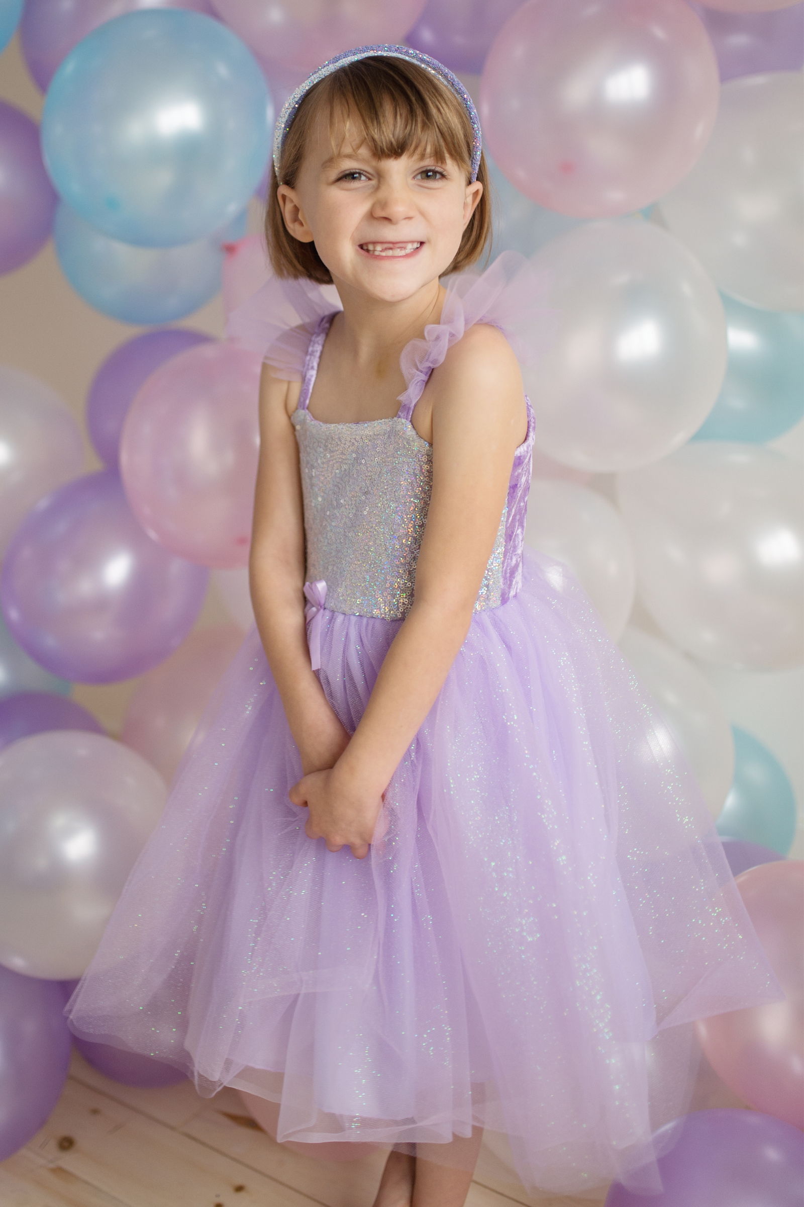 Sequins Princess Dress Lilac